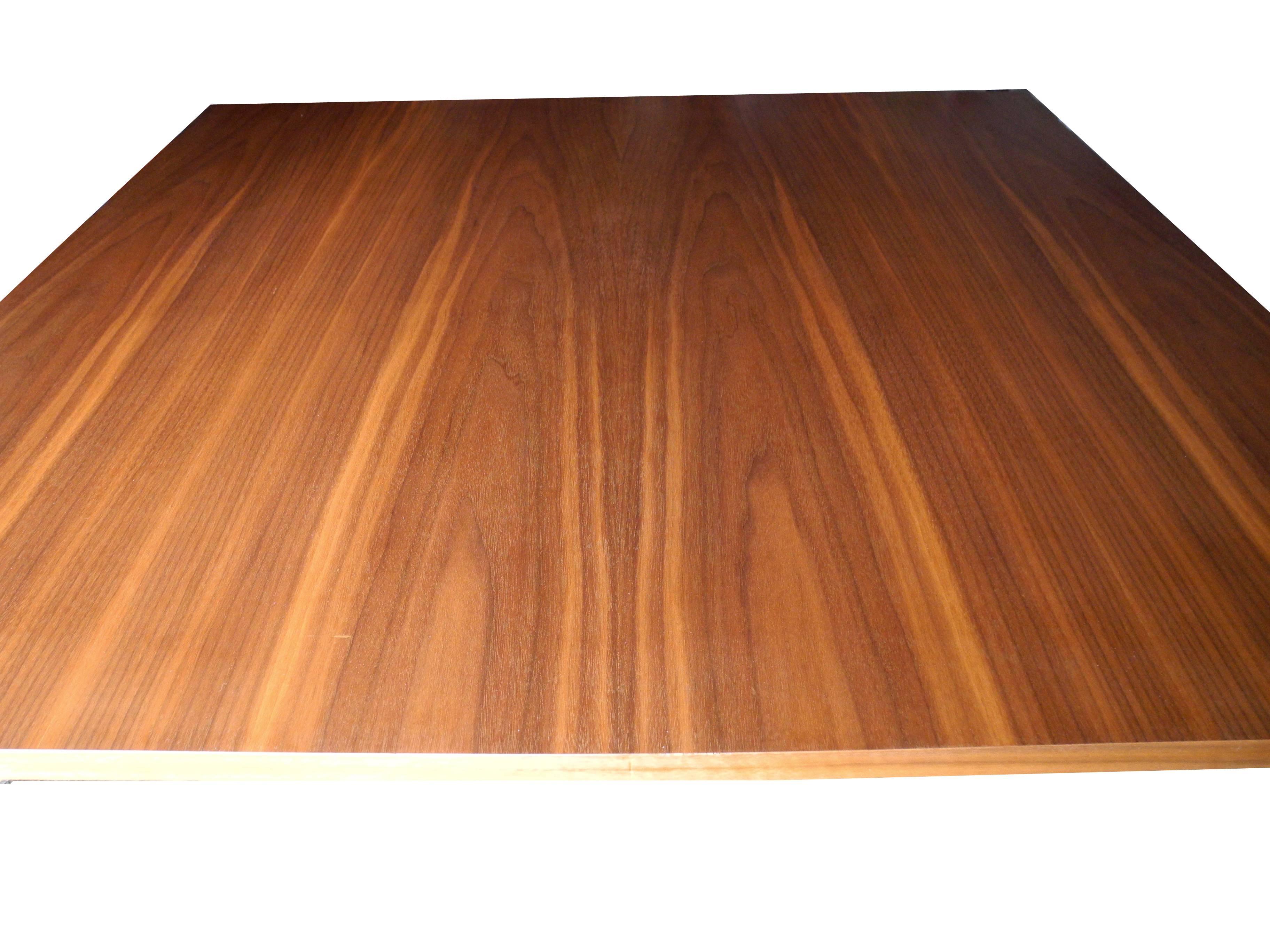 American Rare Modern Walnut Square Dining Table by George Nelson for Herman Miller For Sale