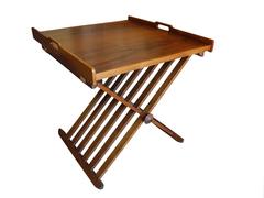 Campaign Tray Table by Stewart McDougall for Drexel in Walnut