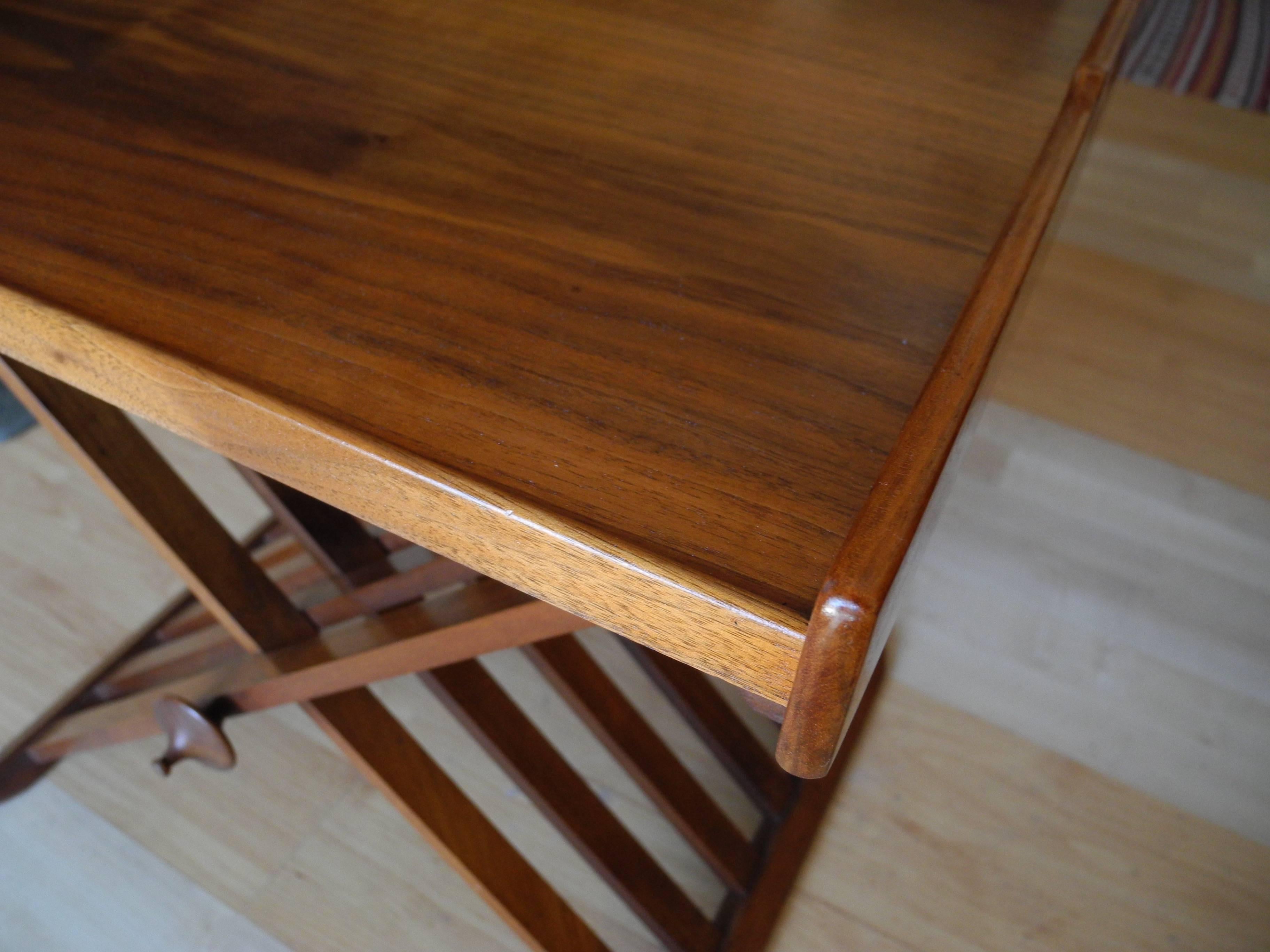 20th Century Campaign Tray Table by Stewart McDougall for Drexel in Walnut For Sale