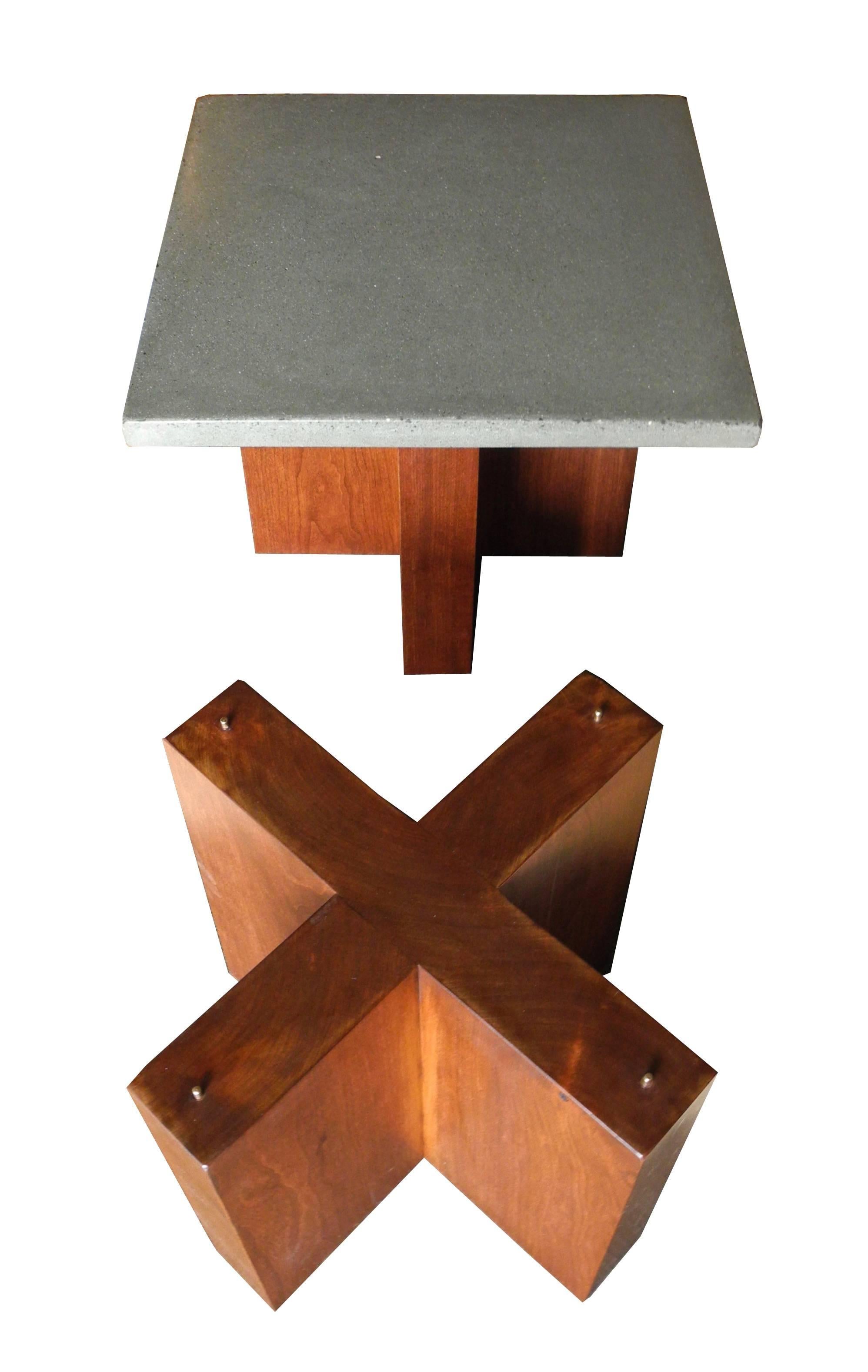 Pair of Side Tables or Nightstands Coffee Tables by CR Design For Sale 3