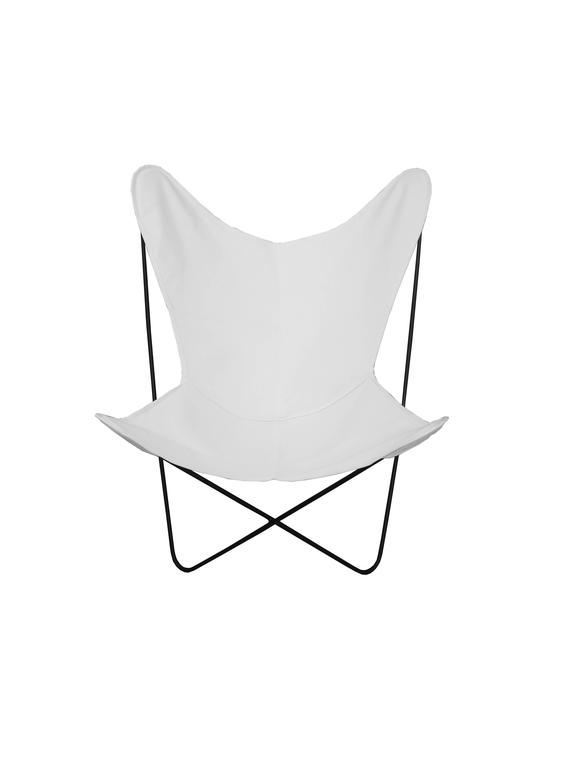 Pair of Mid Century Modern Iron Butterfly Chairs with