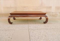 Fine Rectangular Low Table With Cane Top