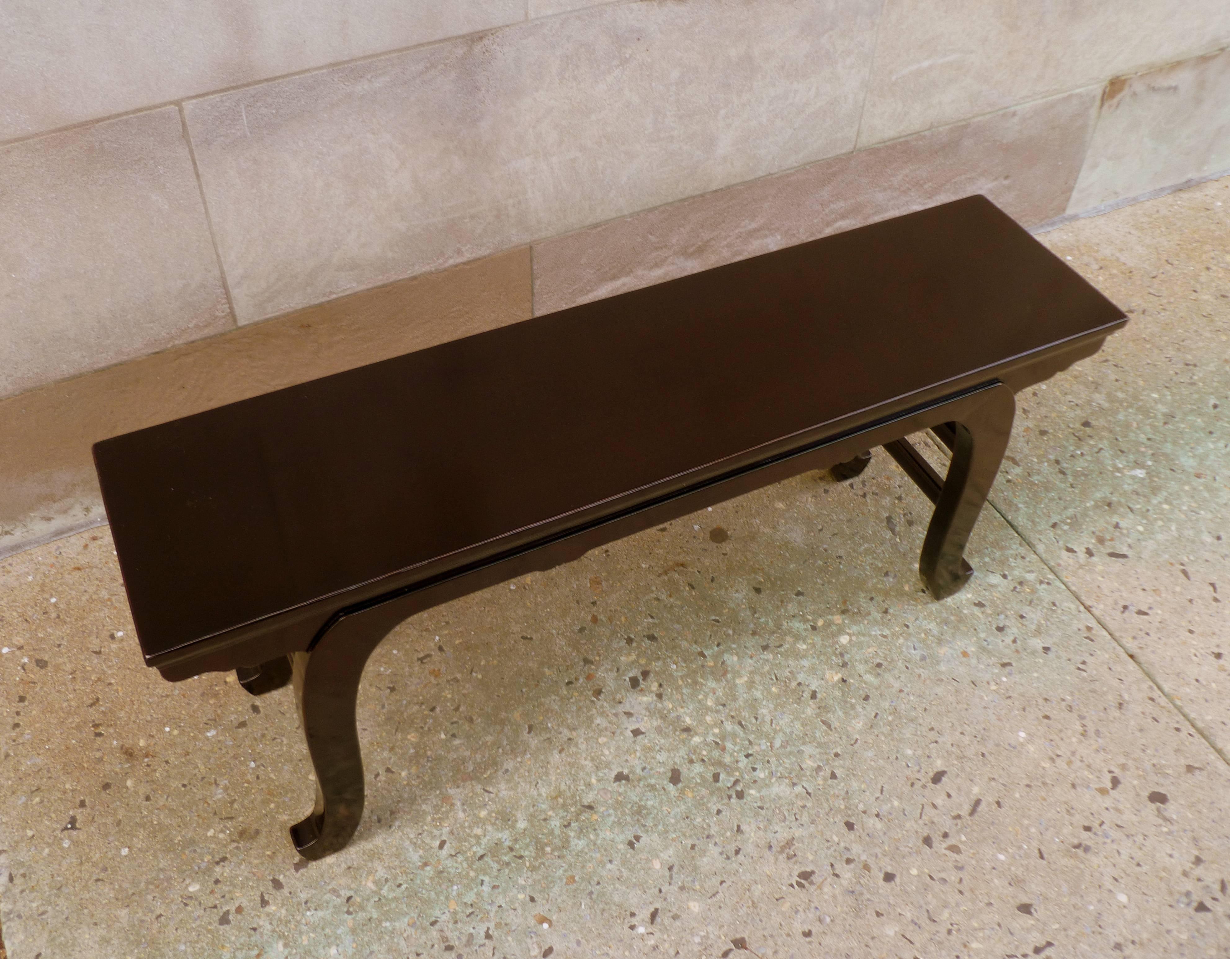 Fine Black Lacquer Bench 1