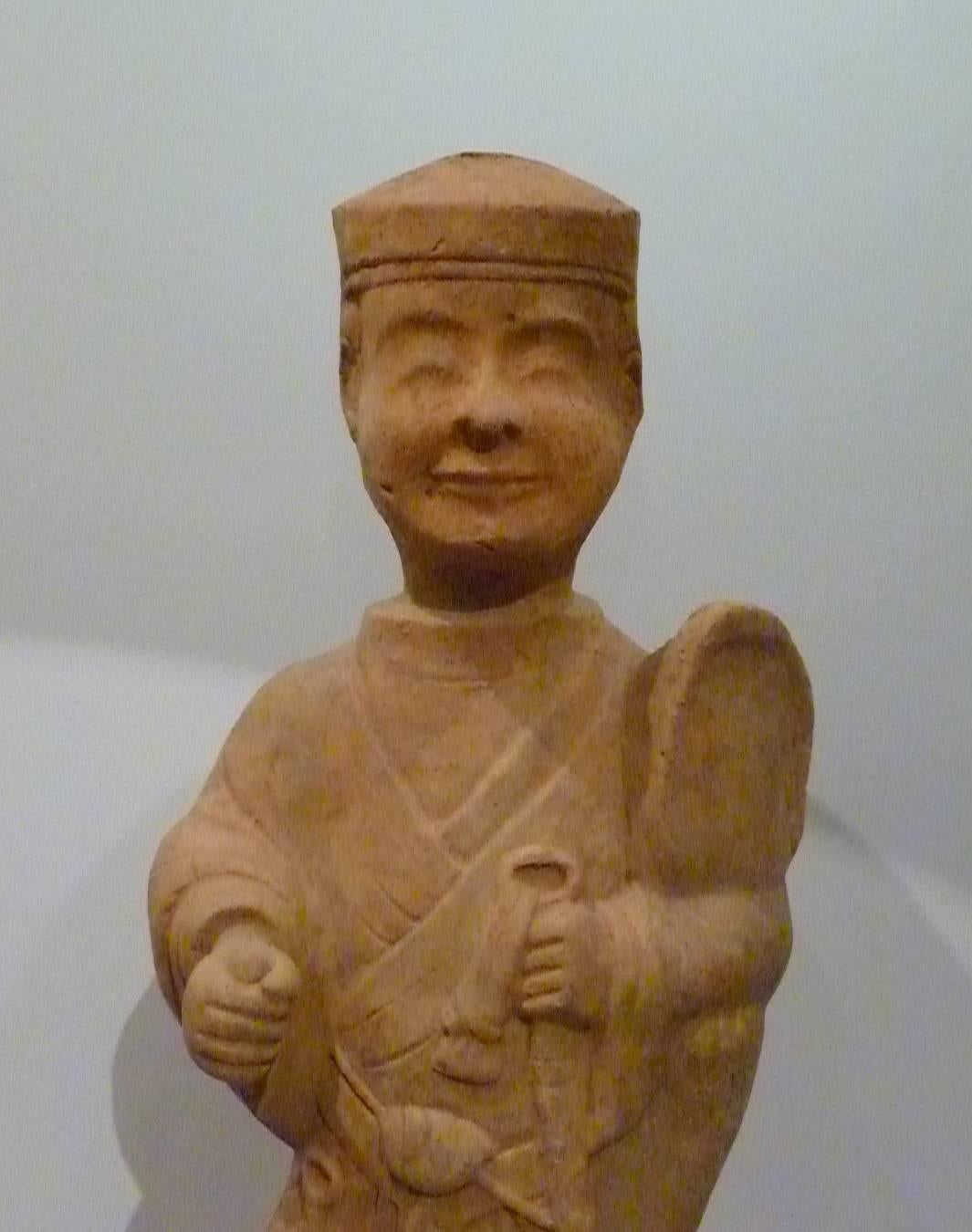 Chinese Han Dynasty Statue of Standing Guardian, Oxford TL Test Certificate For Sale