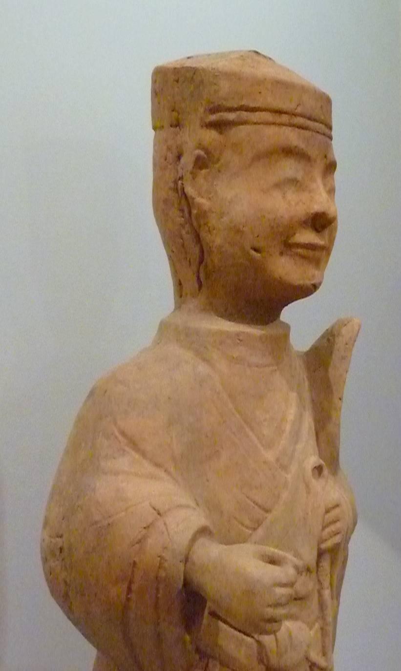 18th Century and Earlier Han Dynasty Statue of Standing Guardian, Oxford TL Test Certificate For Sale