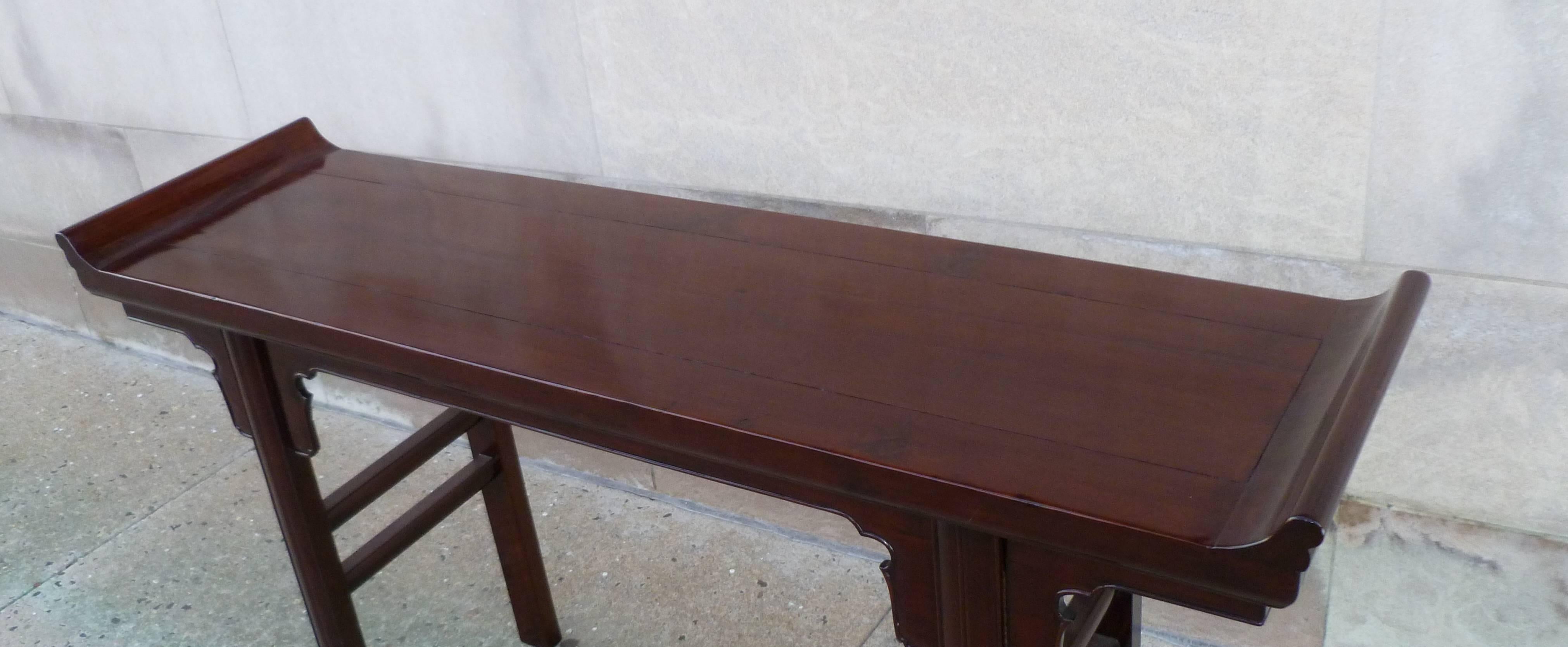 XIXe siècle Table d'autel en bois de ju Mu fin en vente