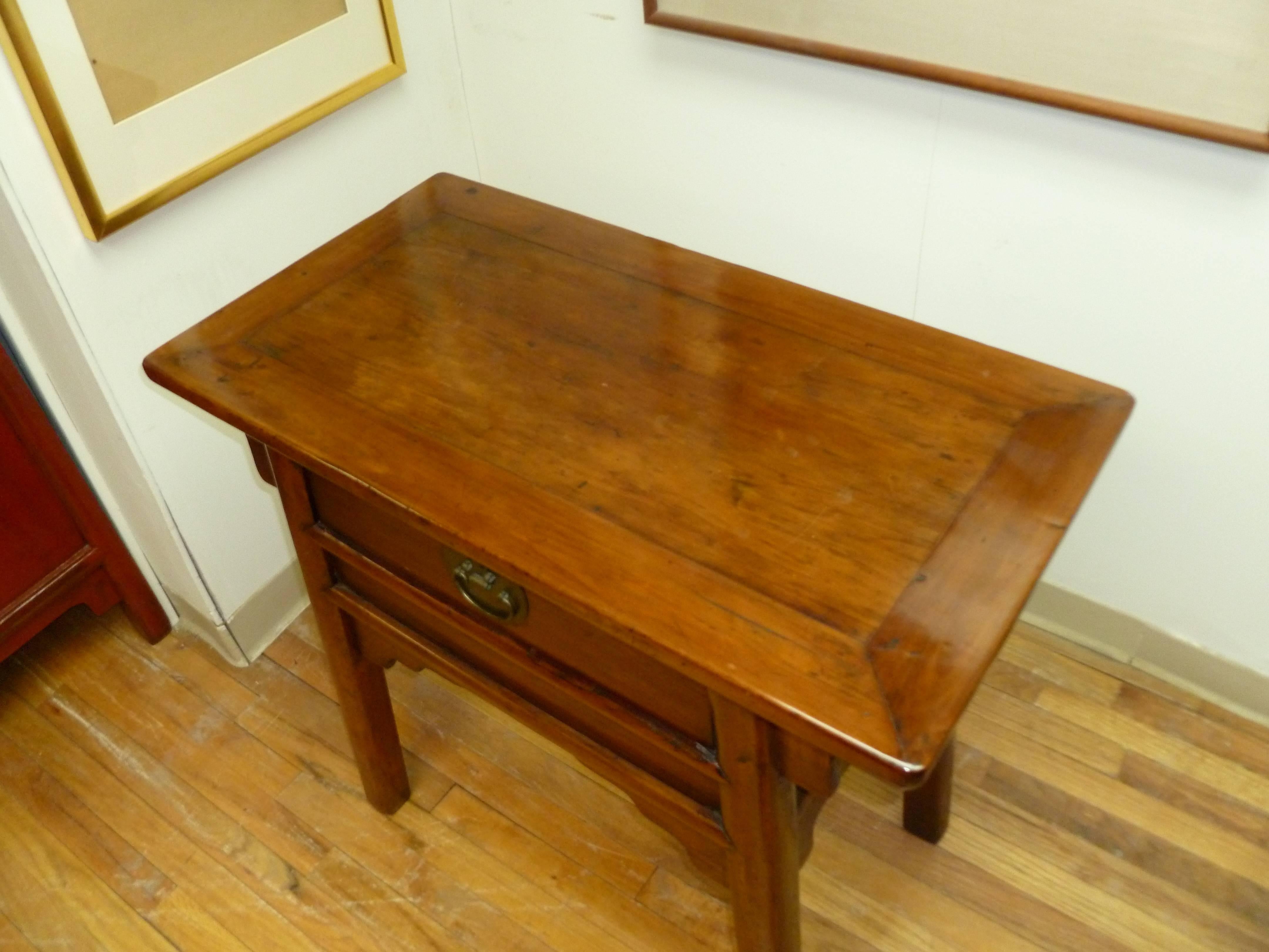 Chinese Side Table With A Drawer