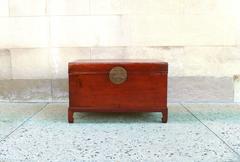 Fine Leather Trunk on Stand