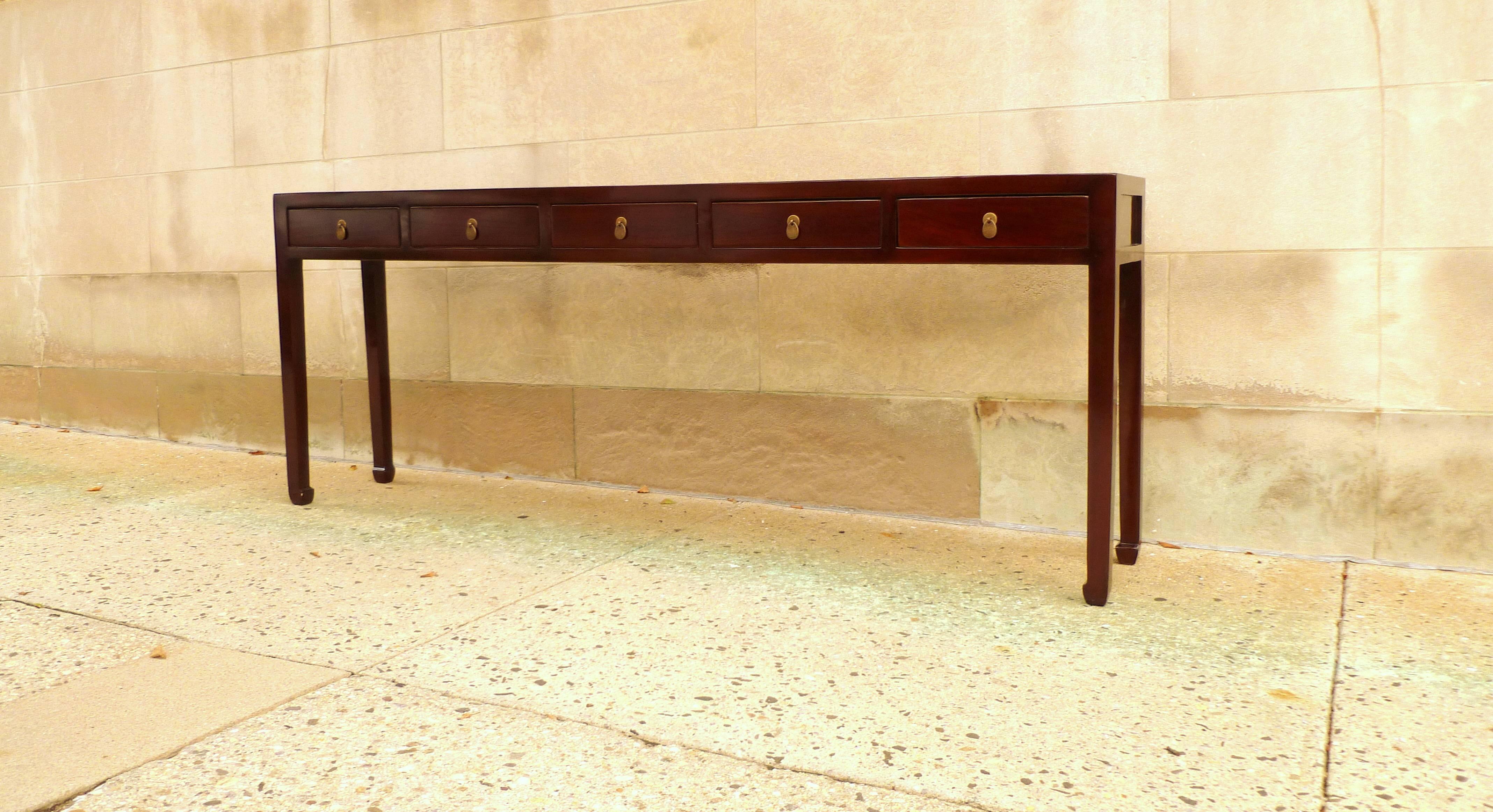 Ming Fine and Elegant Ju Mu Wood Console Tablele Table