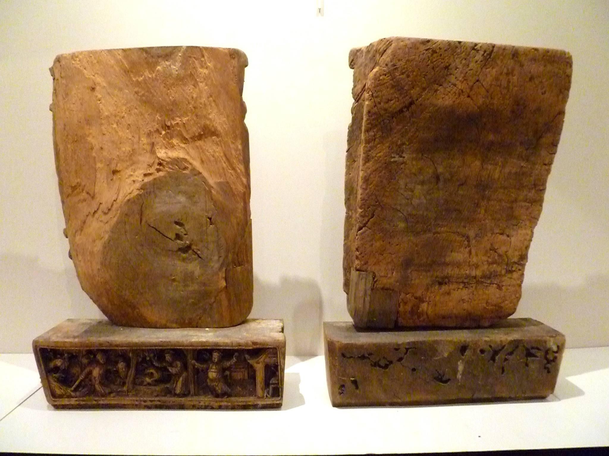 Paire de panneaux de sculpture de la dynastie Qing en architecture en vente 3