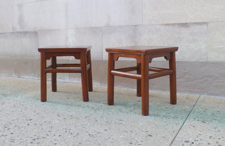 Pair of Jumu End Tables In Good Condition For Sale In Greenwich, CT