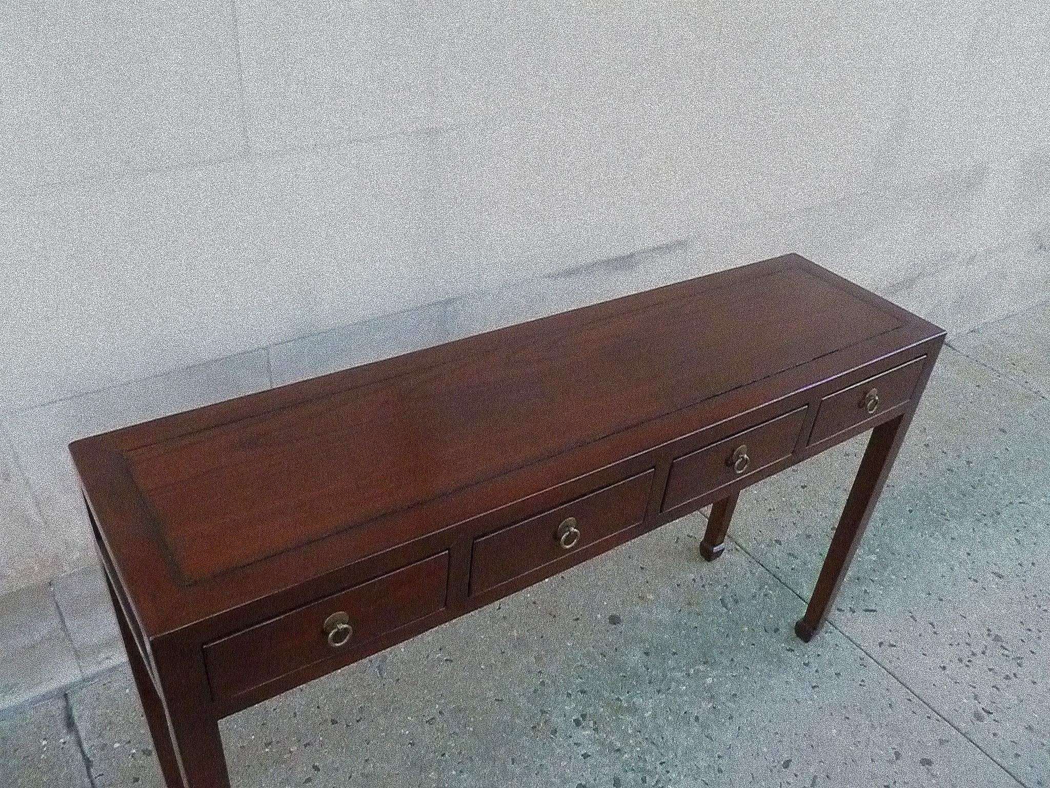 Fine Jumu Console Table with Drawers In Excellent Condition In Greenwich, CT