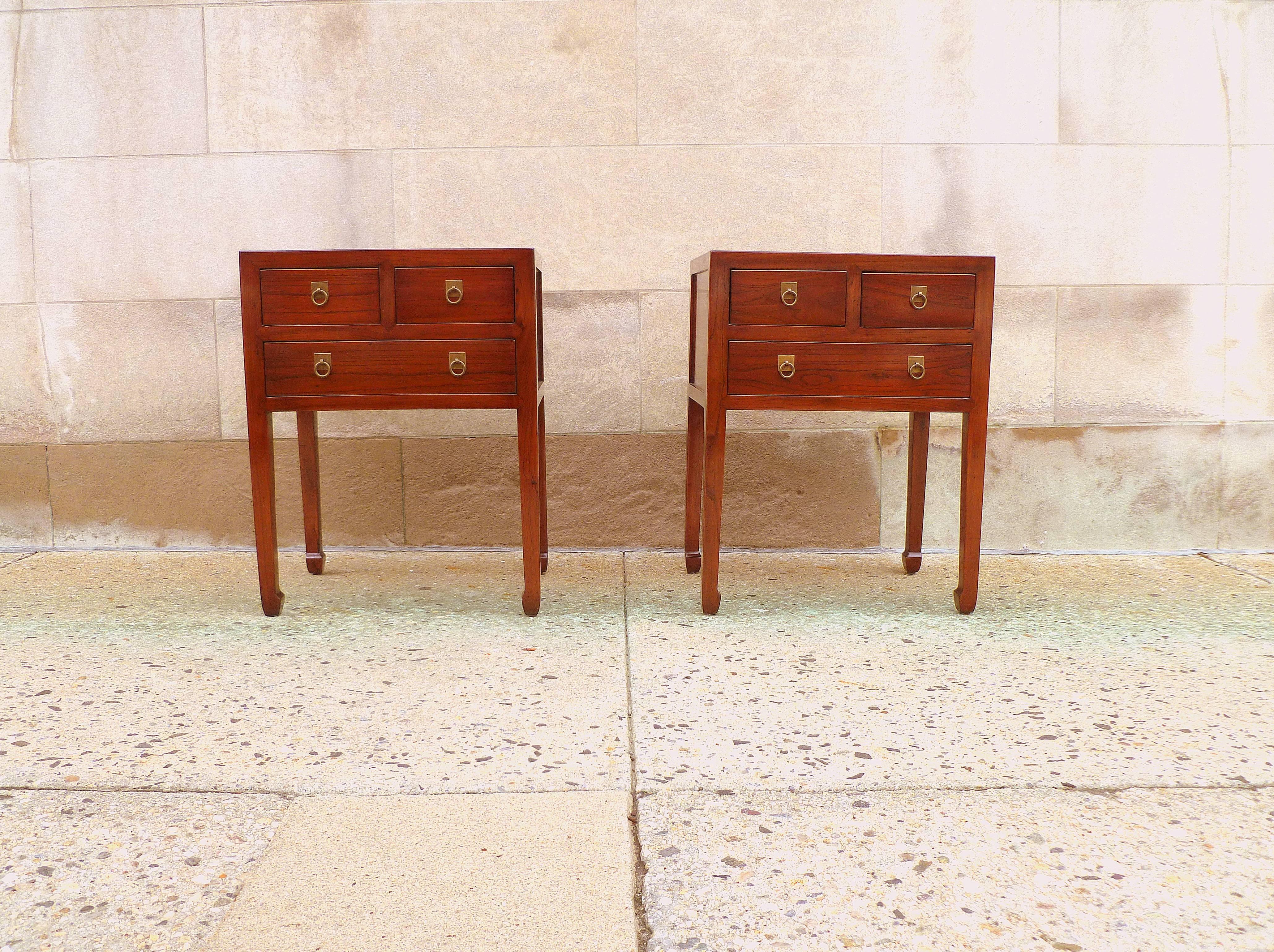 Fine jumu wood end tables with drawers, simple and elegant, fine quality pieces.  We carry fine quality furniture with elegant finished and has been appeared many times in 