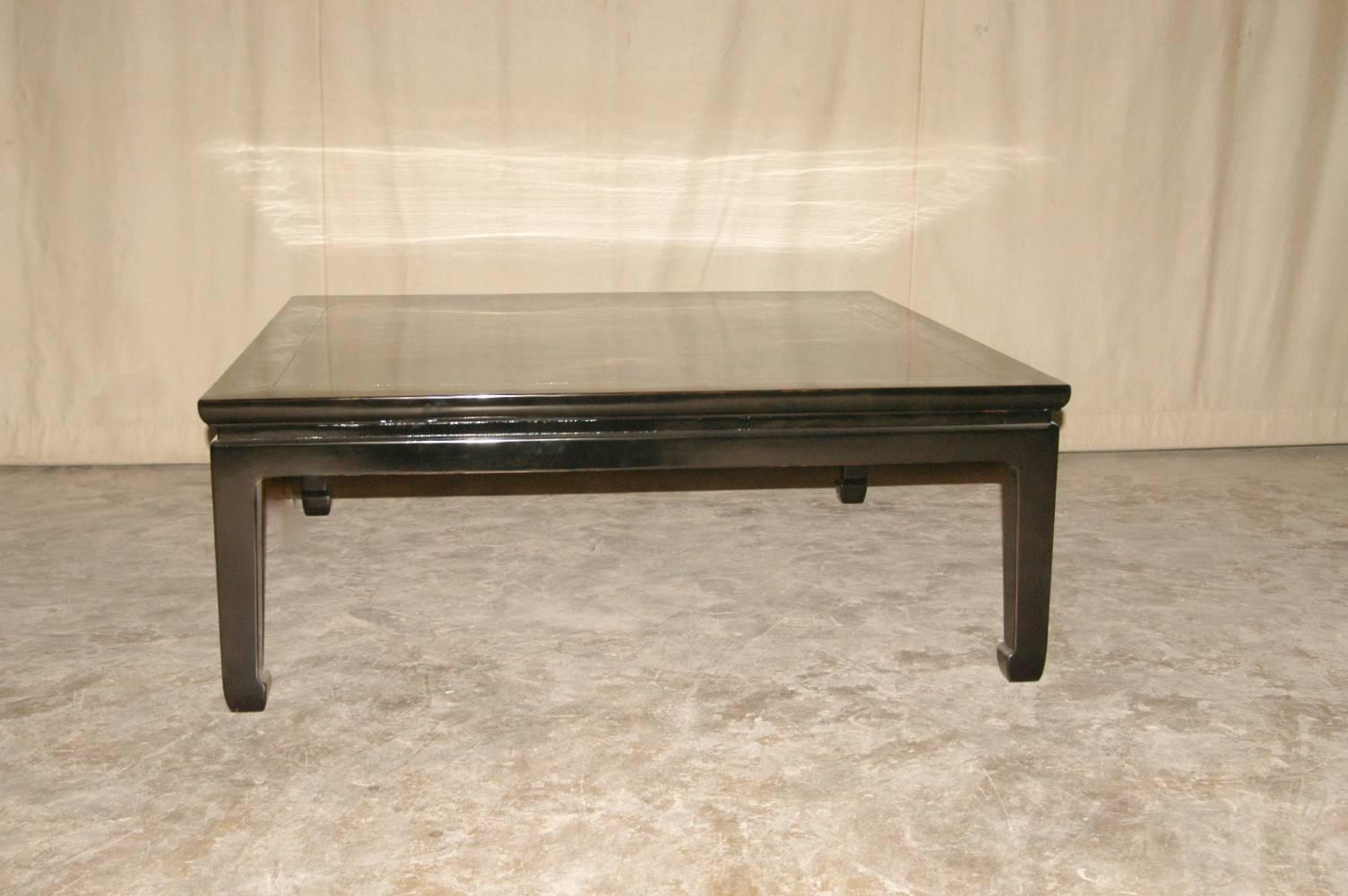 Ming Fine Black Lacquer Low Table