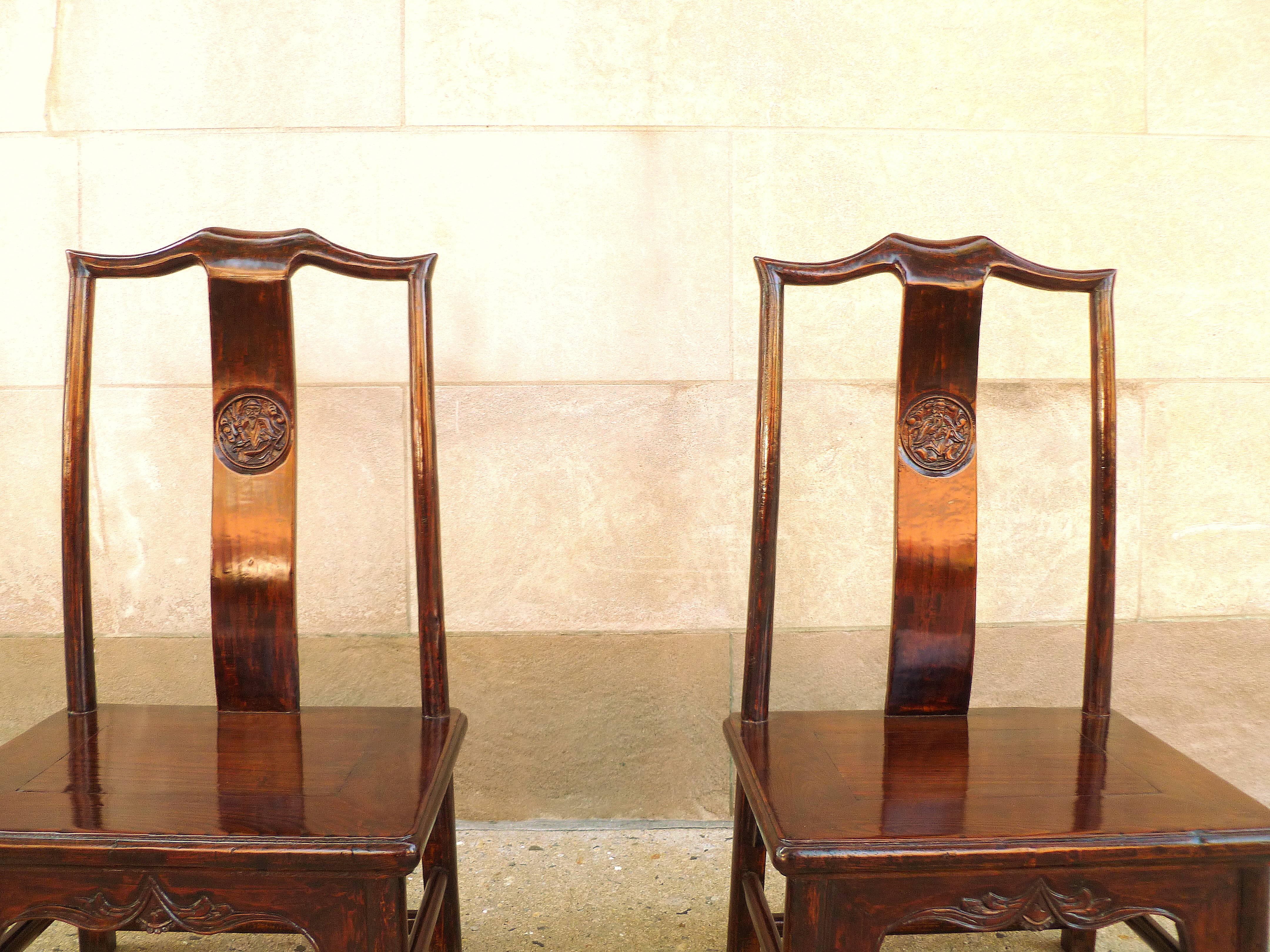 Wood Pair of Jumu Children Chairs