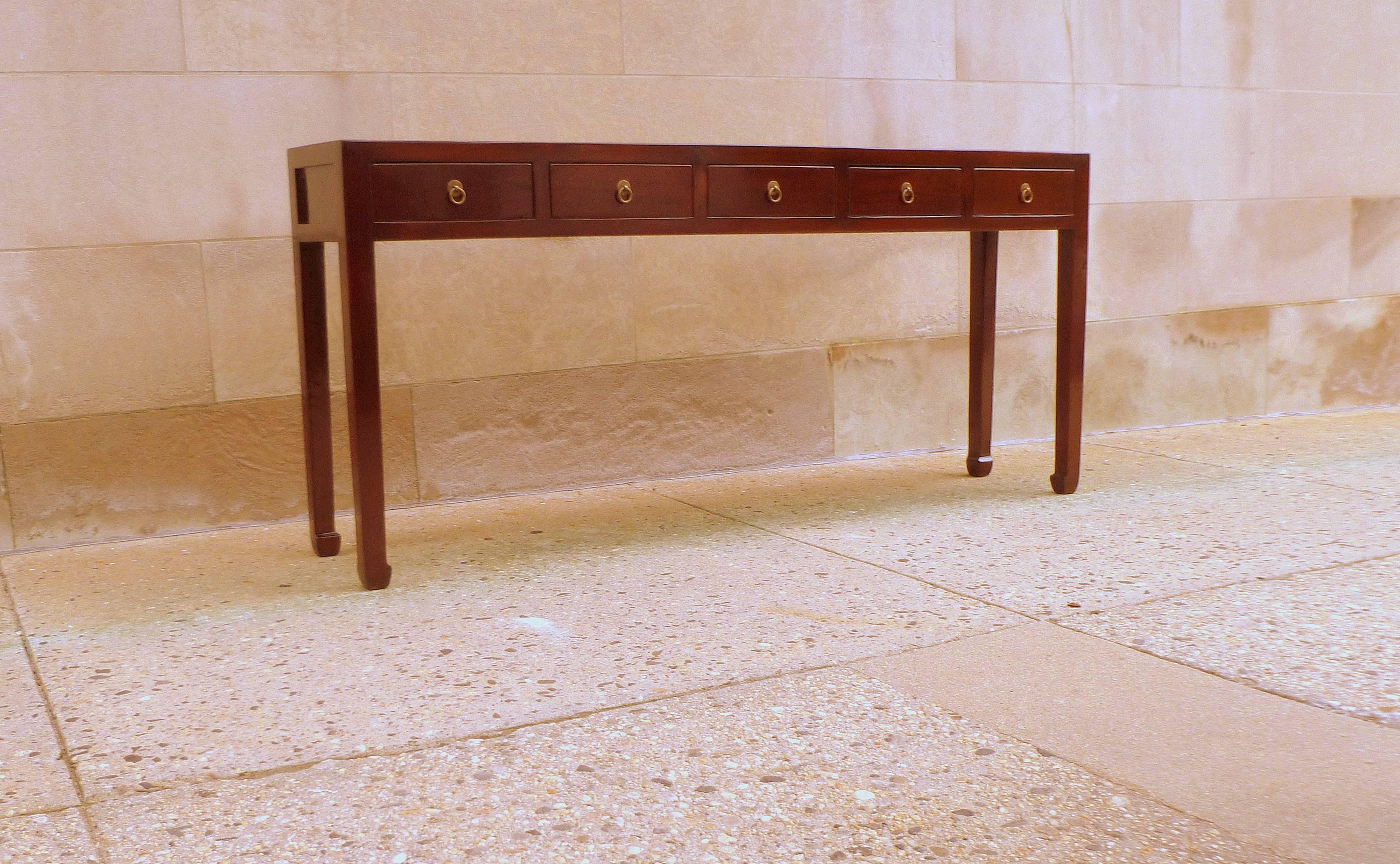 Mid-20th Century Fine Jumu Console Table with Drawers
