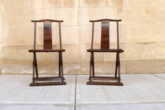 Belle paire de chaises pliantes Jumu Yokeback