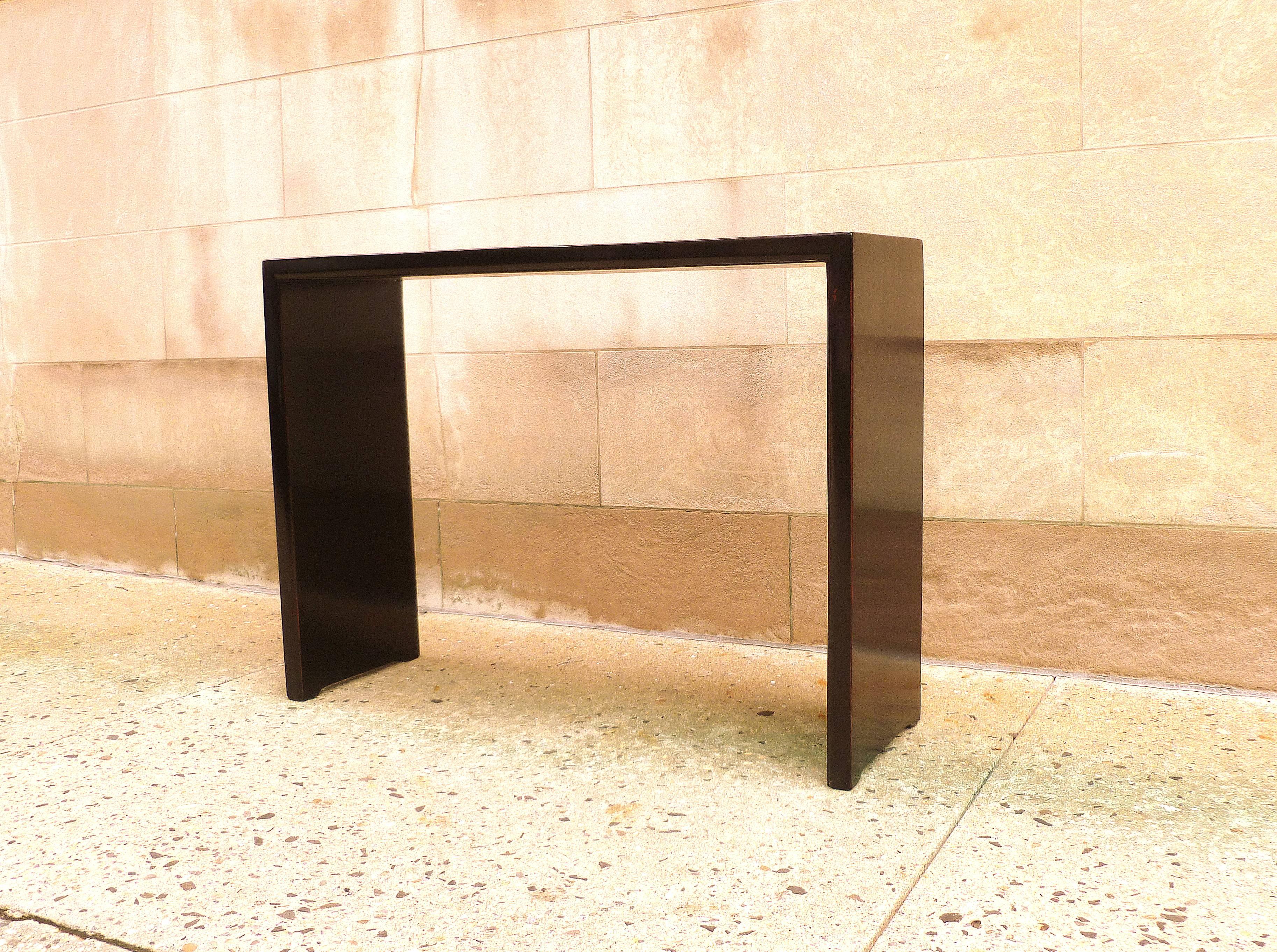 Ming Fine Black Lacquer Console Table