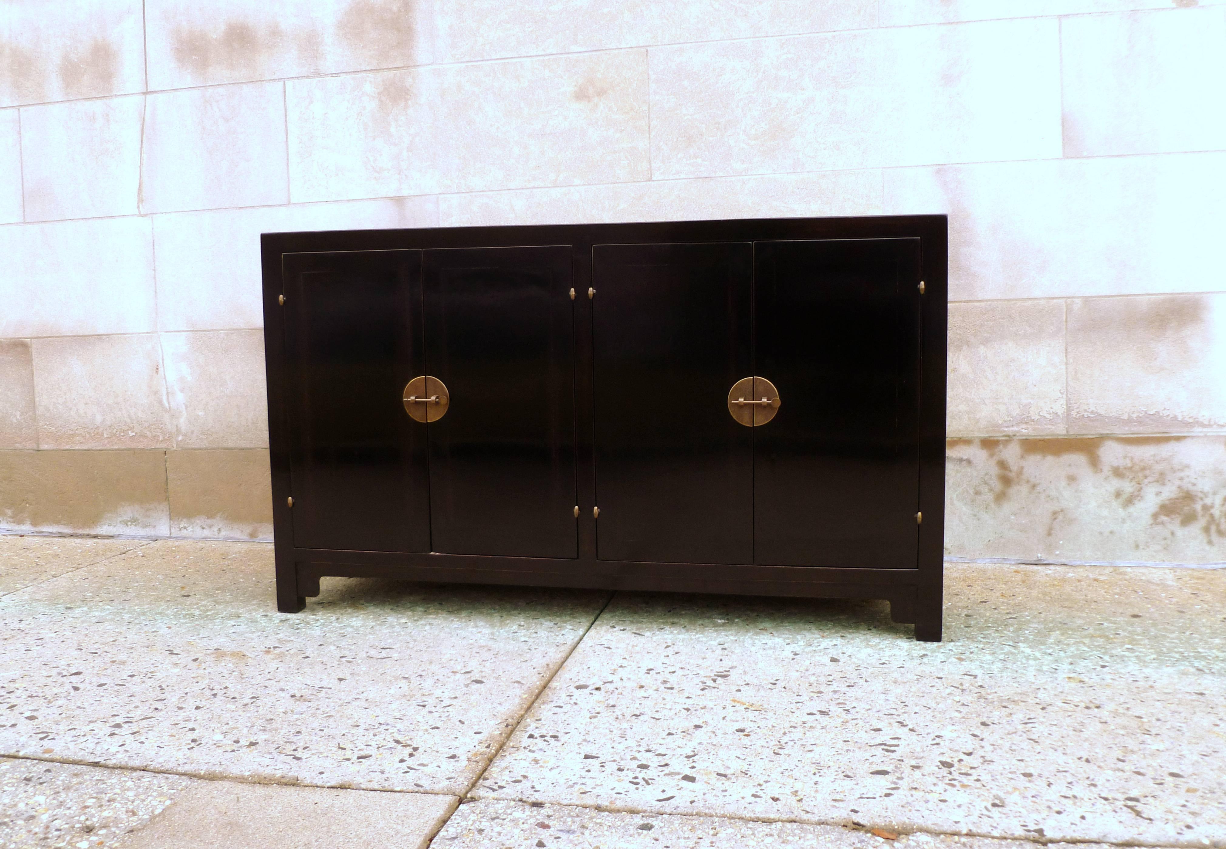 black lacquered sideboard