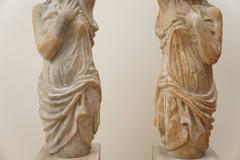 Pair of Carved Wood Pedestals