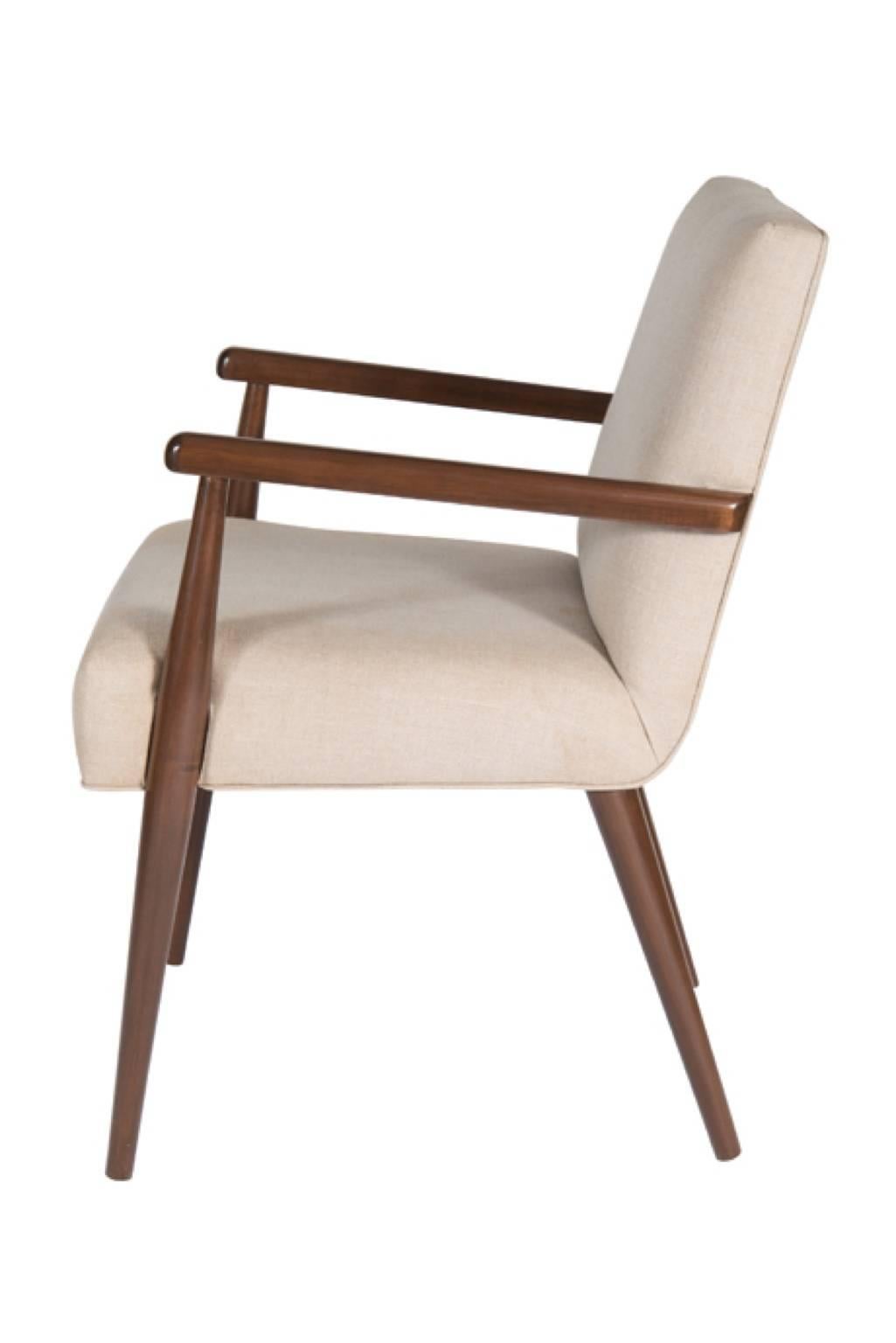 American Sheppard Dowel Leg Arm Dining Chair For Sale