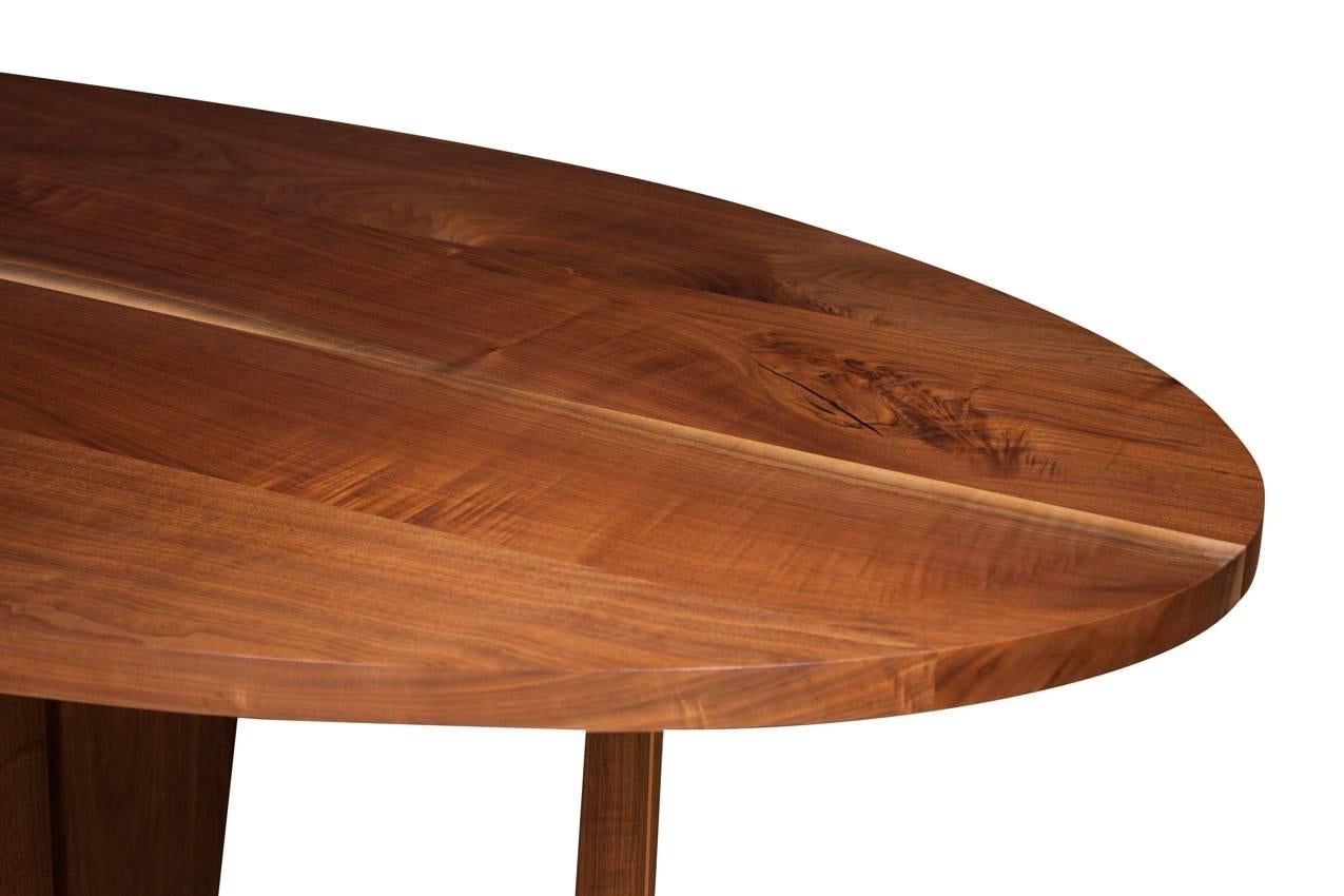 Contemporary Stillmade Walnut Dining Table For Sale