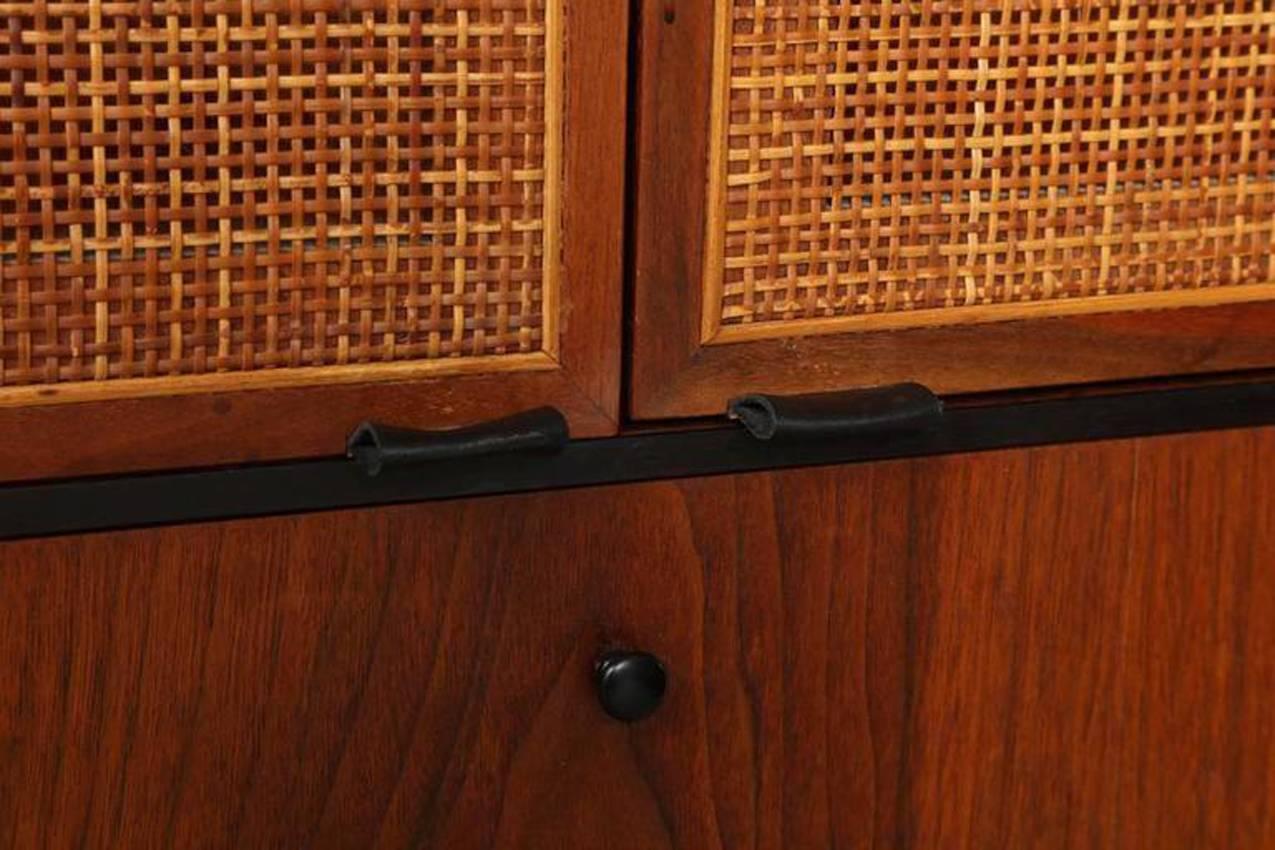 Knoll Matched Pair of Caned Cabinets, circa 1950s 2