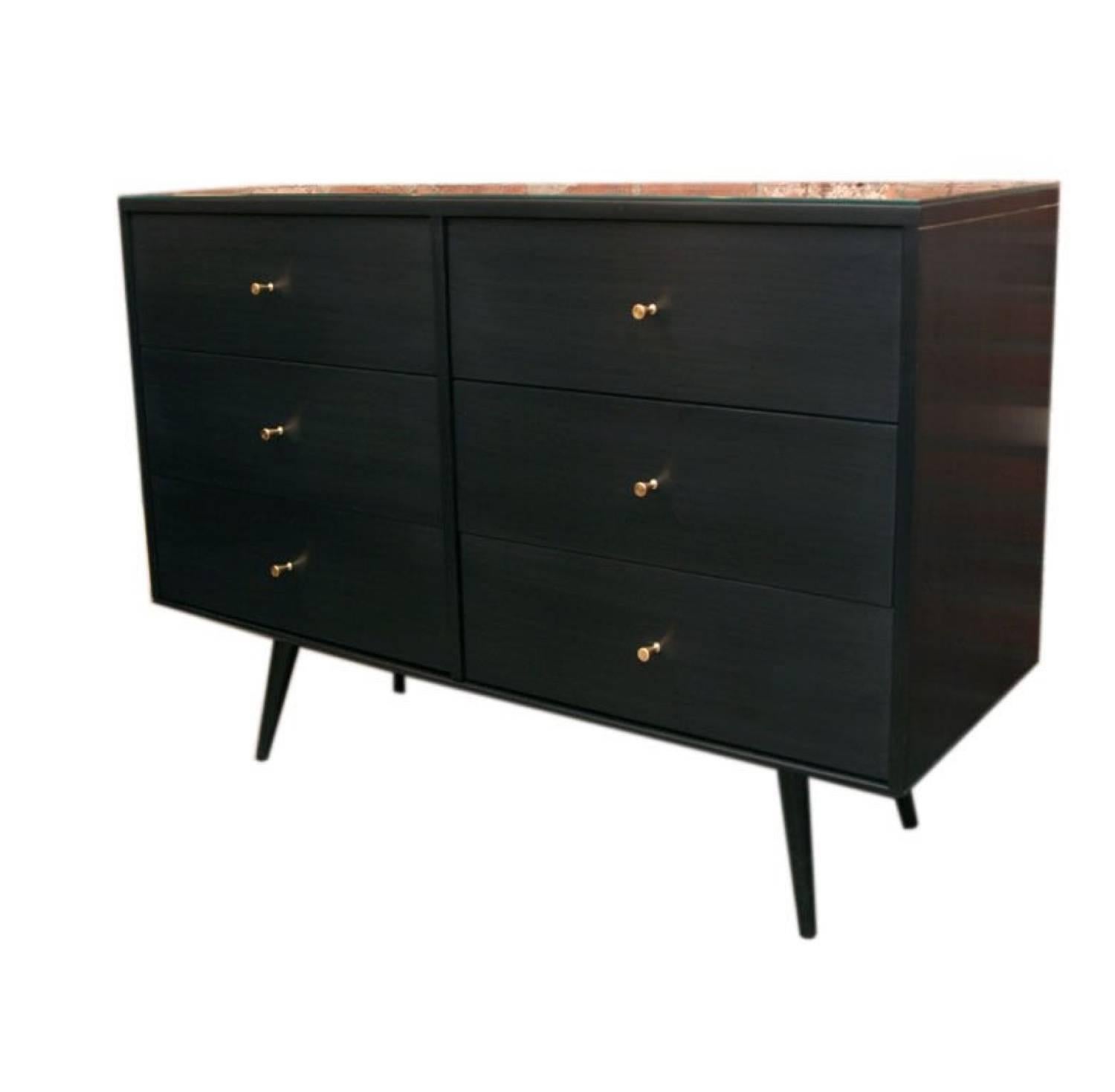 Lacquered Paul McCobb Six-Drawer Dresser For Sale