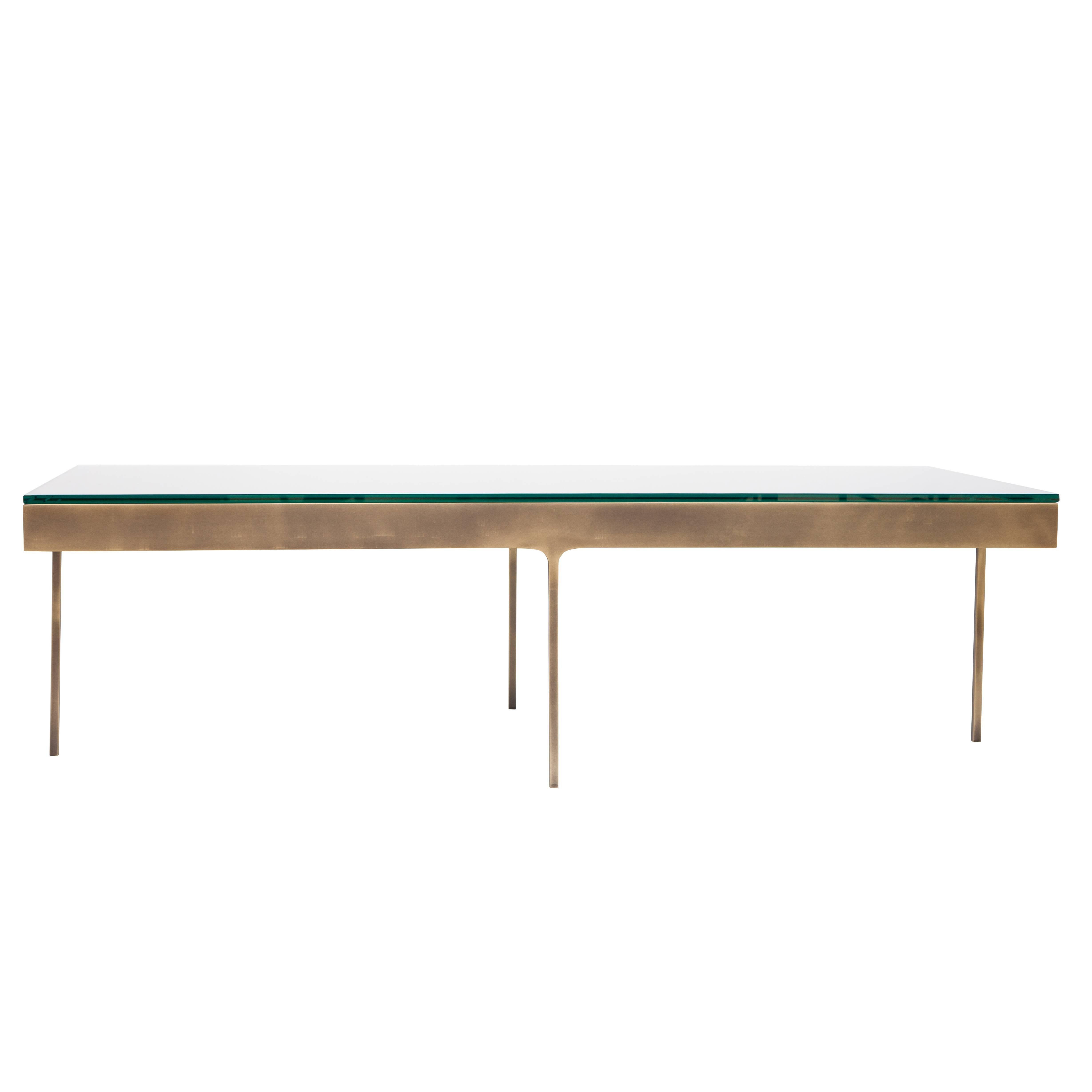 Bronzed Haworth Rectangular Table For Sale