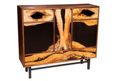 Spalted Maple Face Cabinet by Don Howell, circa 2010