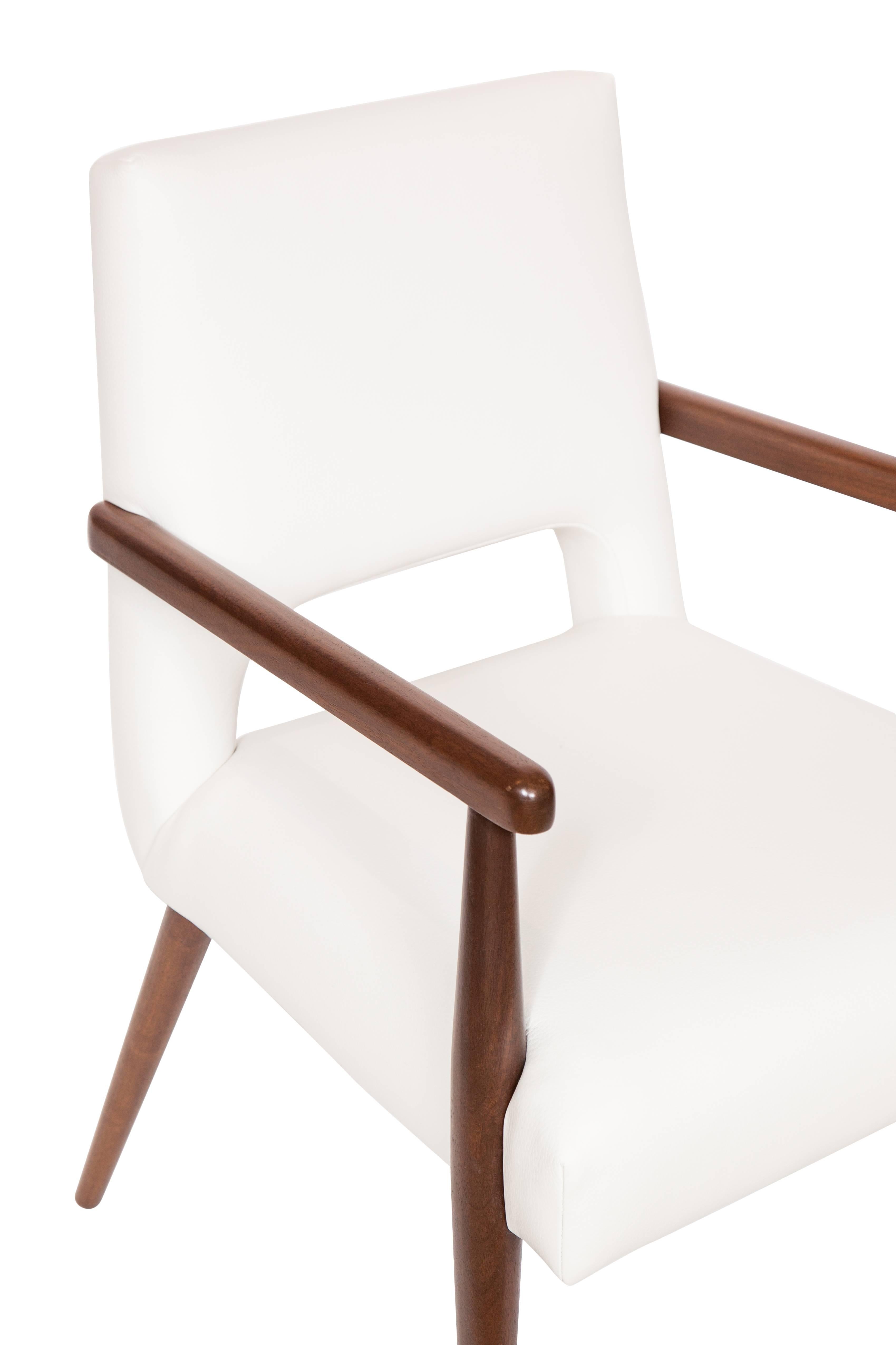 Contemporary Set of Eight Hofford Dining Chairs For Sale
