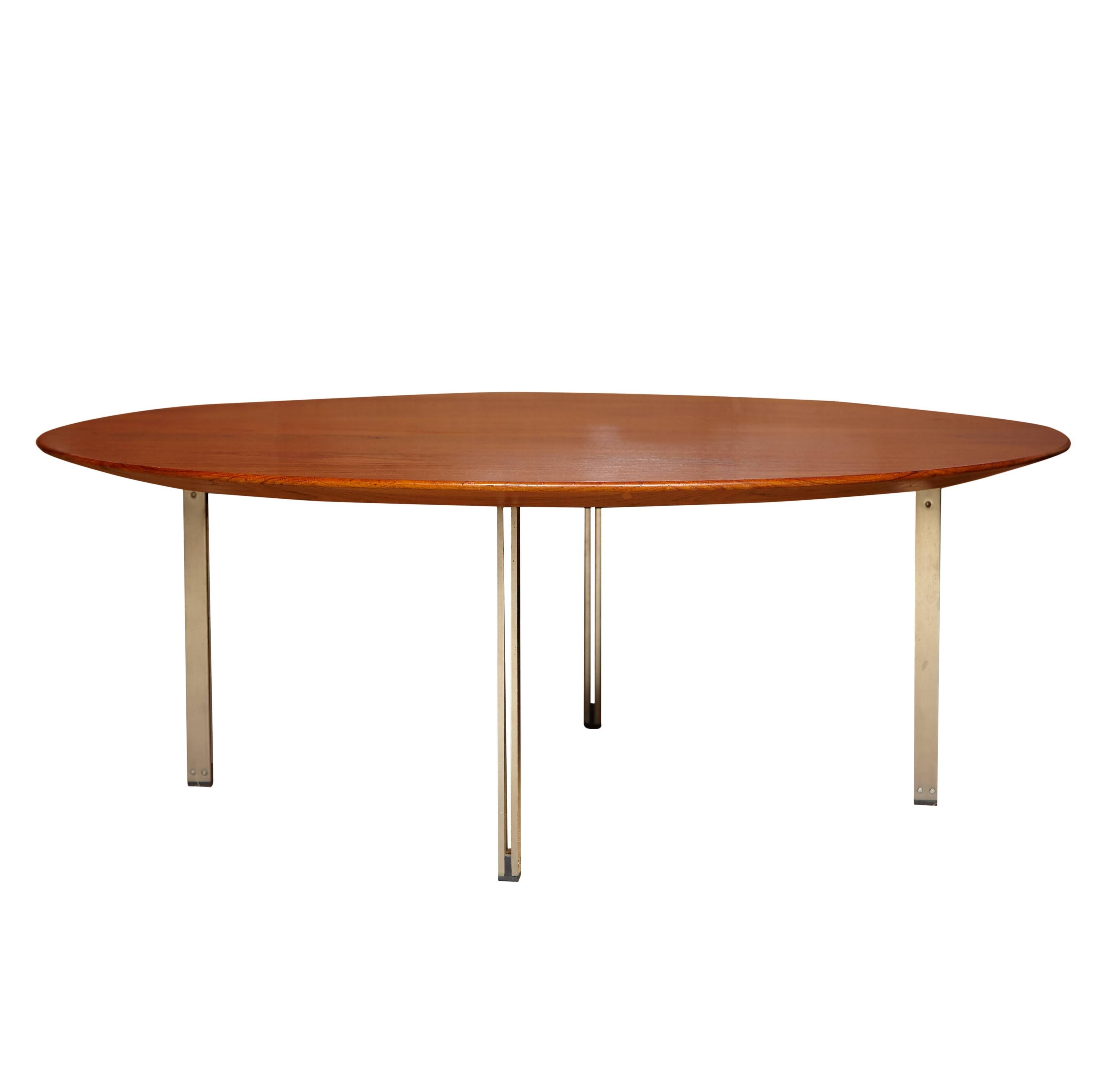 Florence Knoll Parallele Bar Teak Cocktail Table For Sale