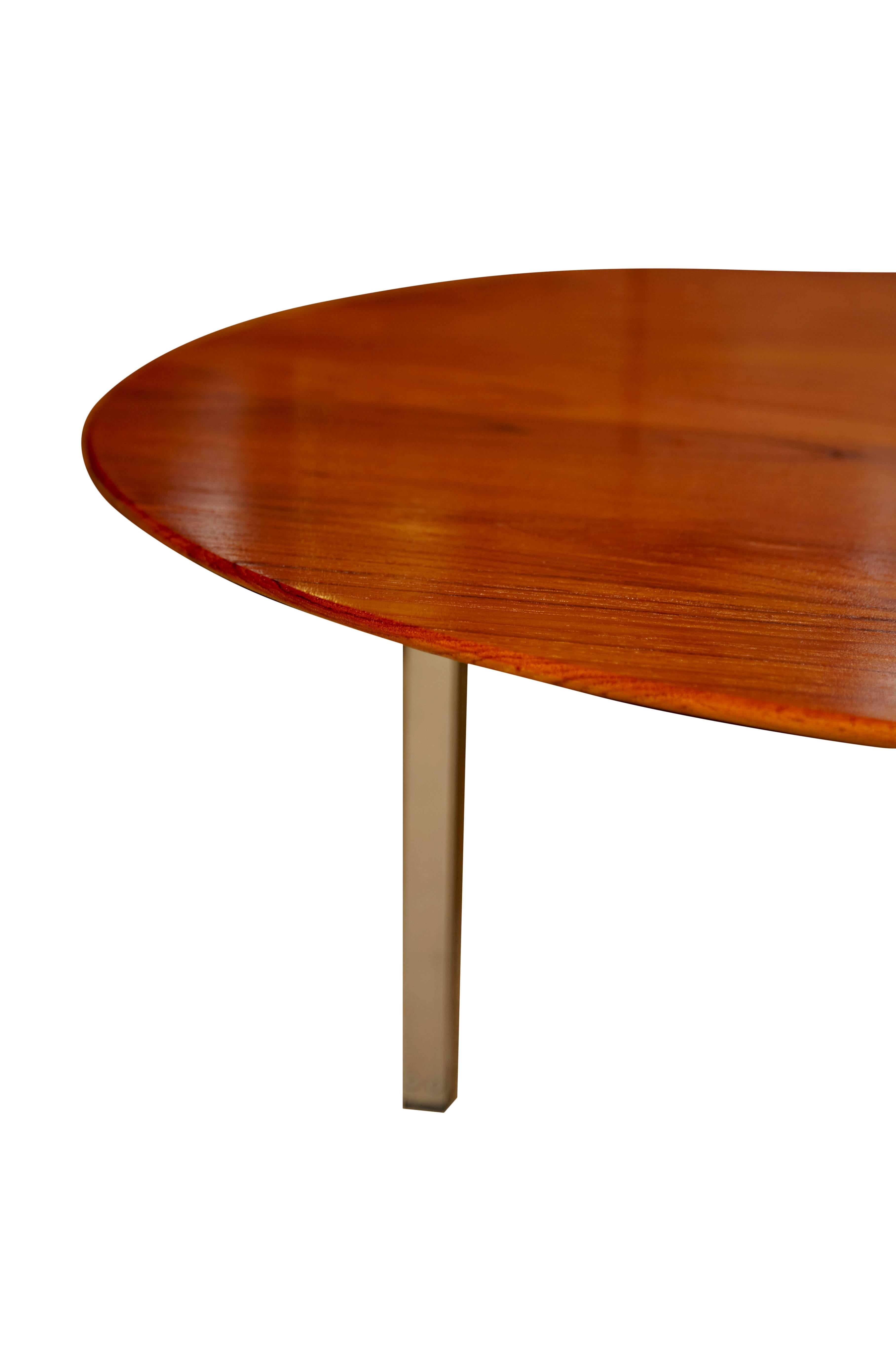 American Florence Knoll Parallele Bar Teak Cocktail Table For Sale