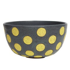 Yellow Polkadot Bowl