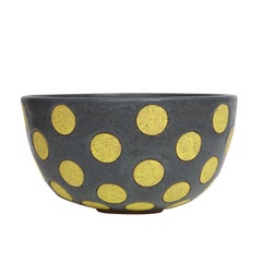 Yellow Polkadot Bowl