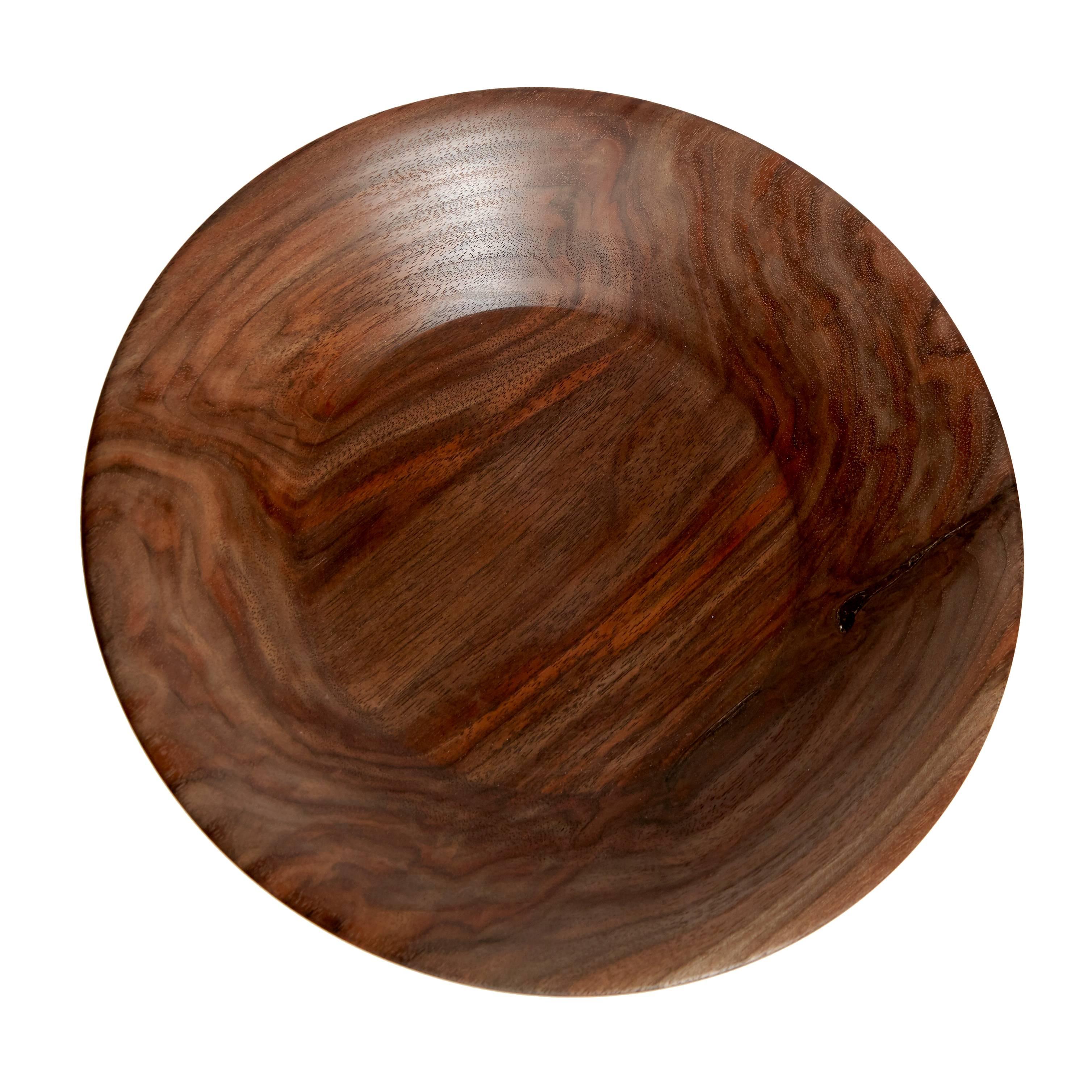 KLOTZWRK solid claro walnut lathe turned bowl.
