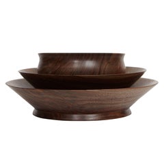 Klotzwrk Solid Walnut Lathe Turned Bowl