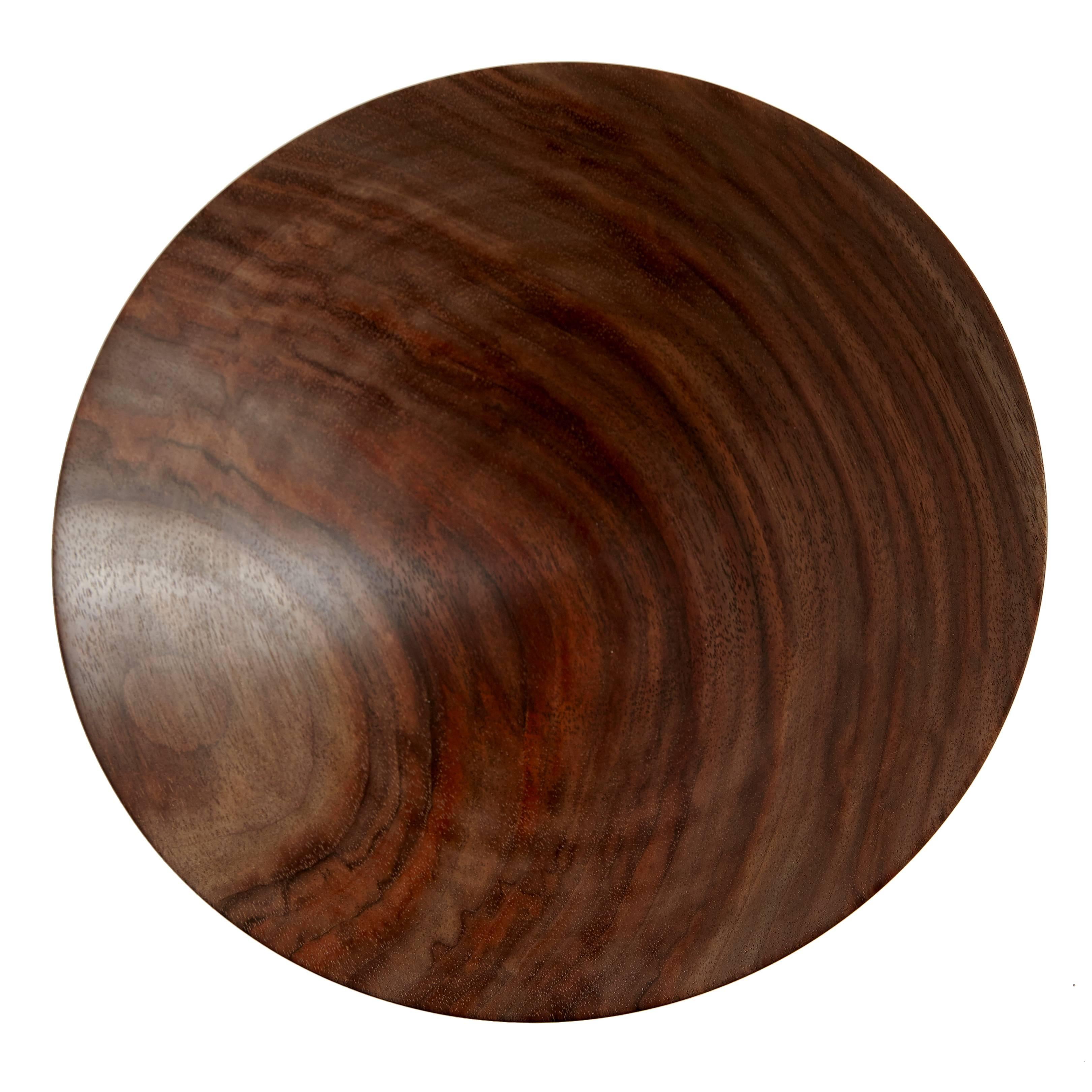 American Craftsman Klotzwrk Solid Walnut Lathe Turned Bowl For Sale