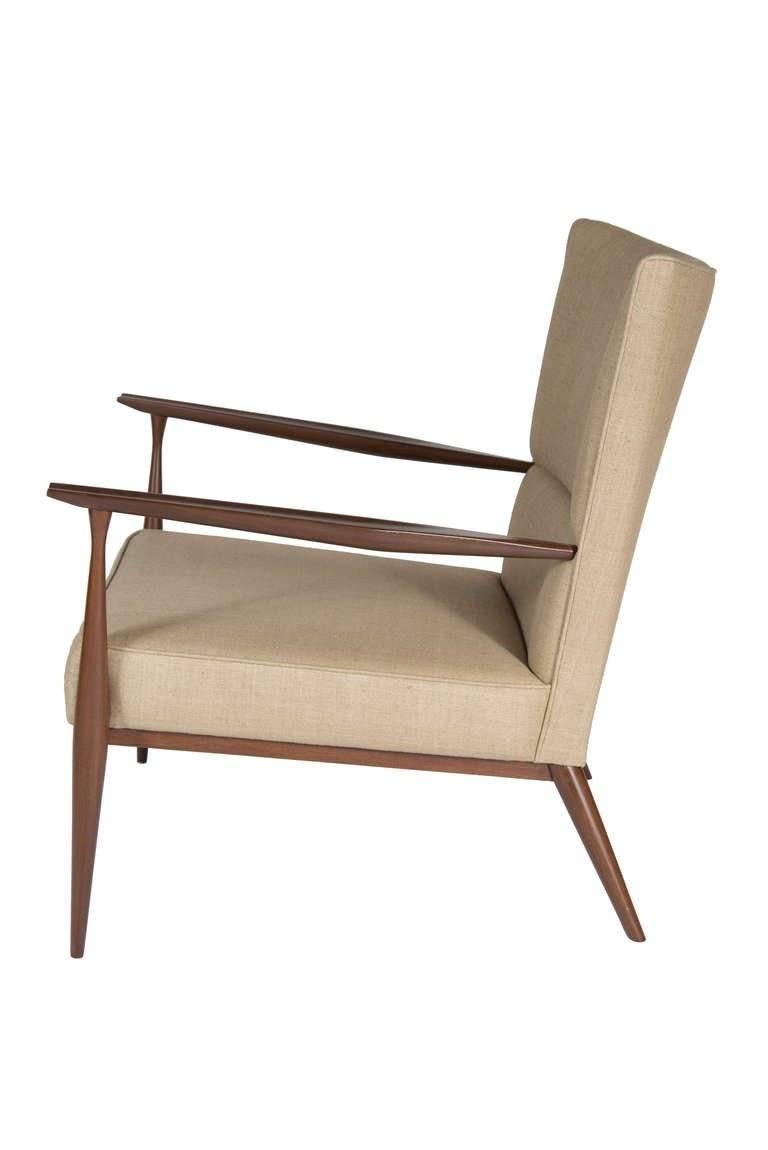 American Pair of North Curved Back Armchairs For Sale