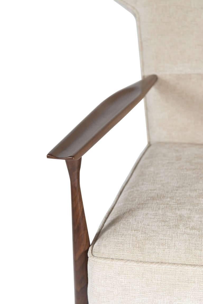 Contemporary Morris Winged Back Armchair For Sale