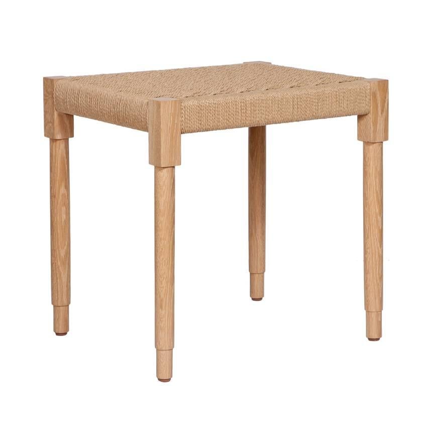 Solid turned oak and paper cord stool.
Designed by Paul Mignogna for Stillmade.

Custom orders have a lead time of 10-12 weeks FOB NYC. Lead time contingent upon selection of finishes, approval of shop drawings (if applicable), and receipt COM