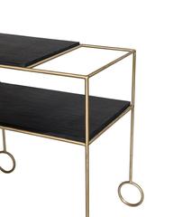 Biron Slate Top Bar Cart