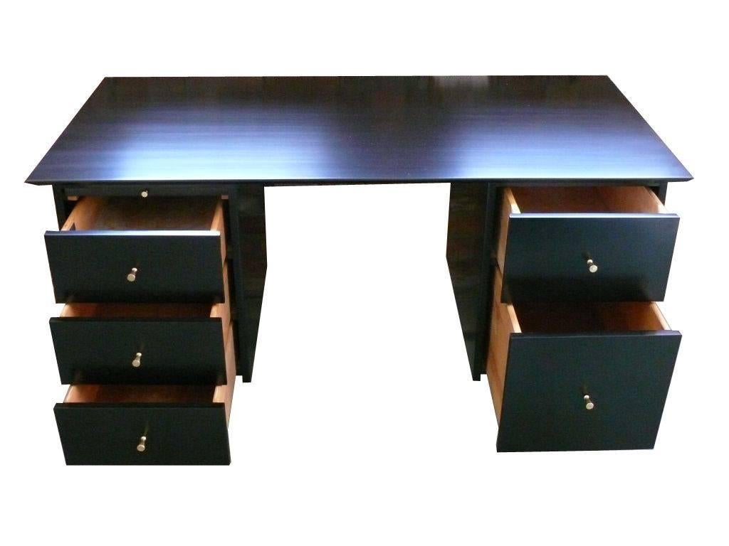 American Paul McCobb Five-Drawer Pedestal Desk For Sale