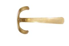 Set of Two Solid Bronze Coat Hooks