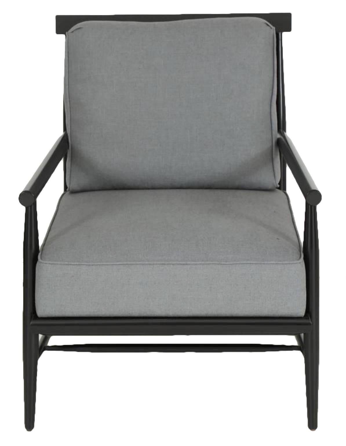 Paul McCobb Ebonized Maple Dowel Frame Armchairs For Sale 1