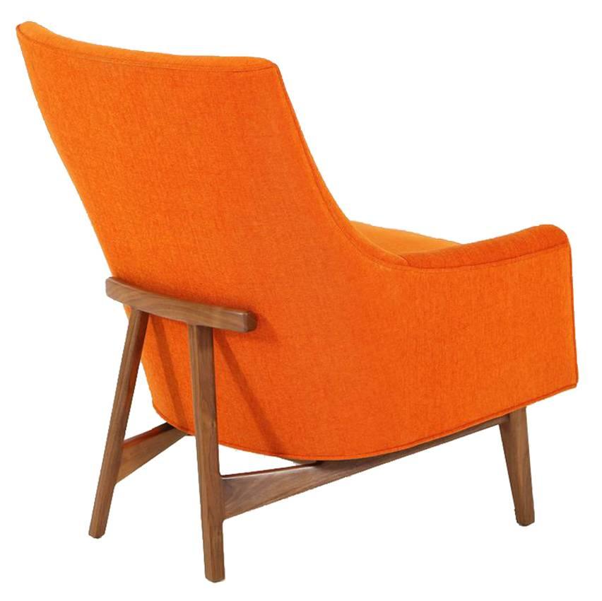 Cedrick Walnut Base Lounge Chair For Sale 3