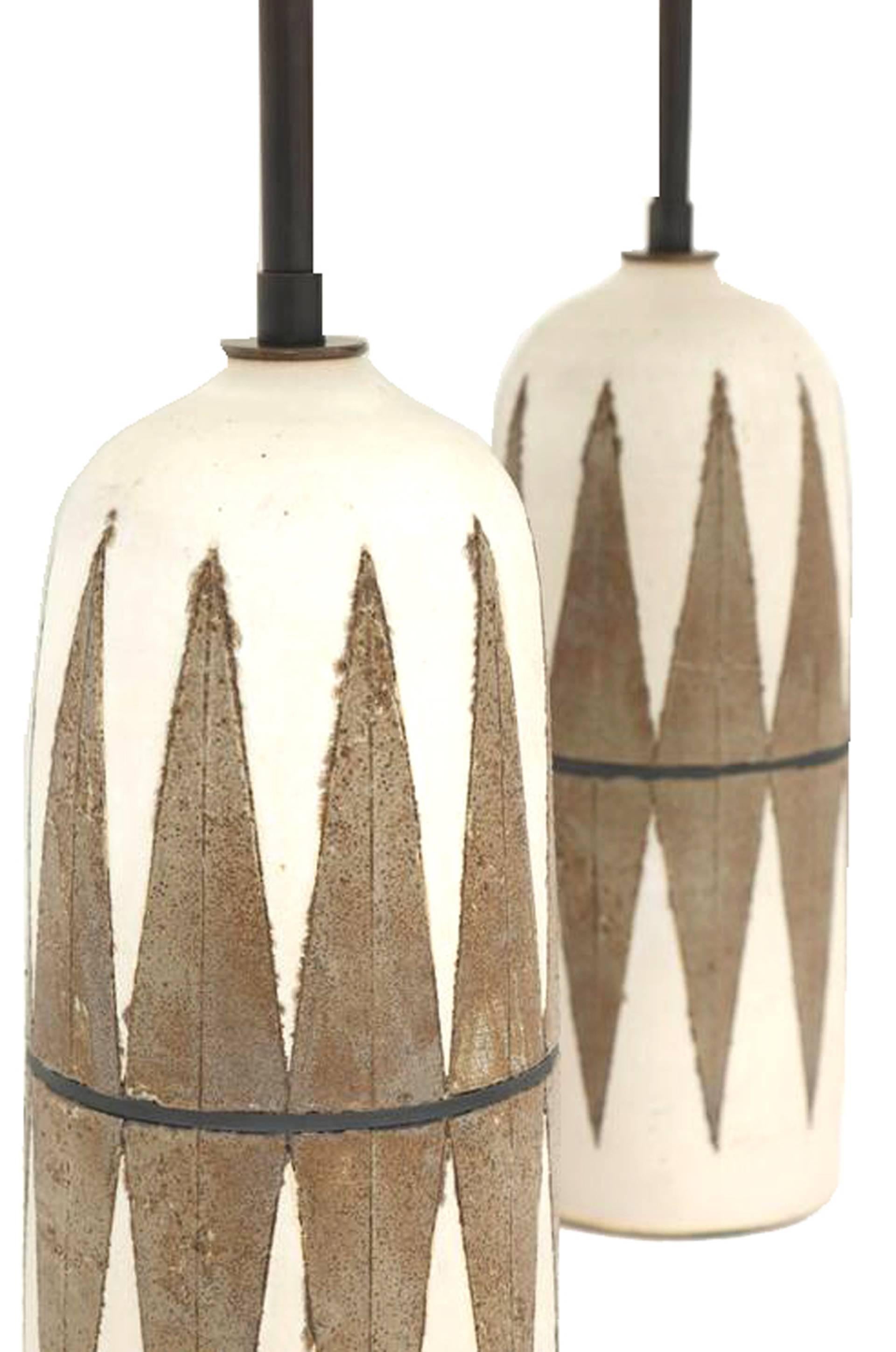 American Matthew Ward Studio Ceramic Table Lamps
