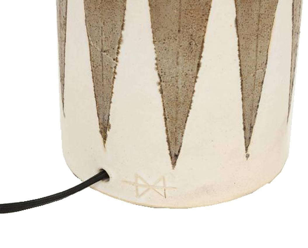 Brass Matthew Ward Studio Ceramic Table Lamps