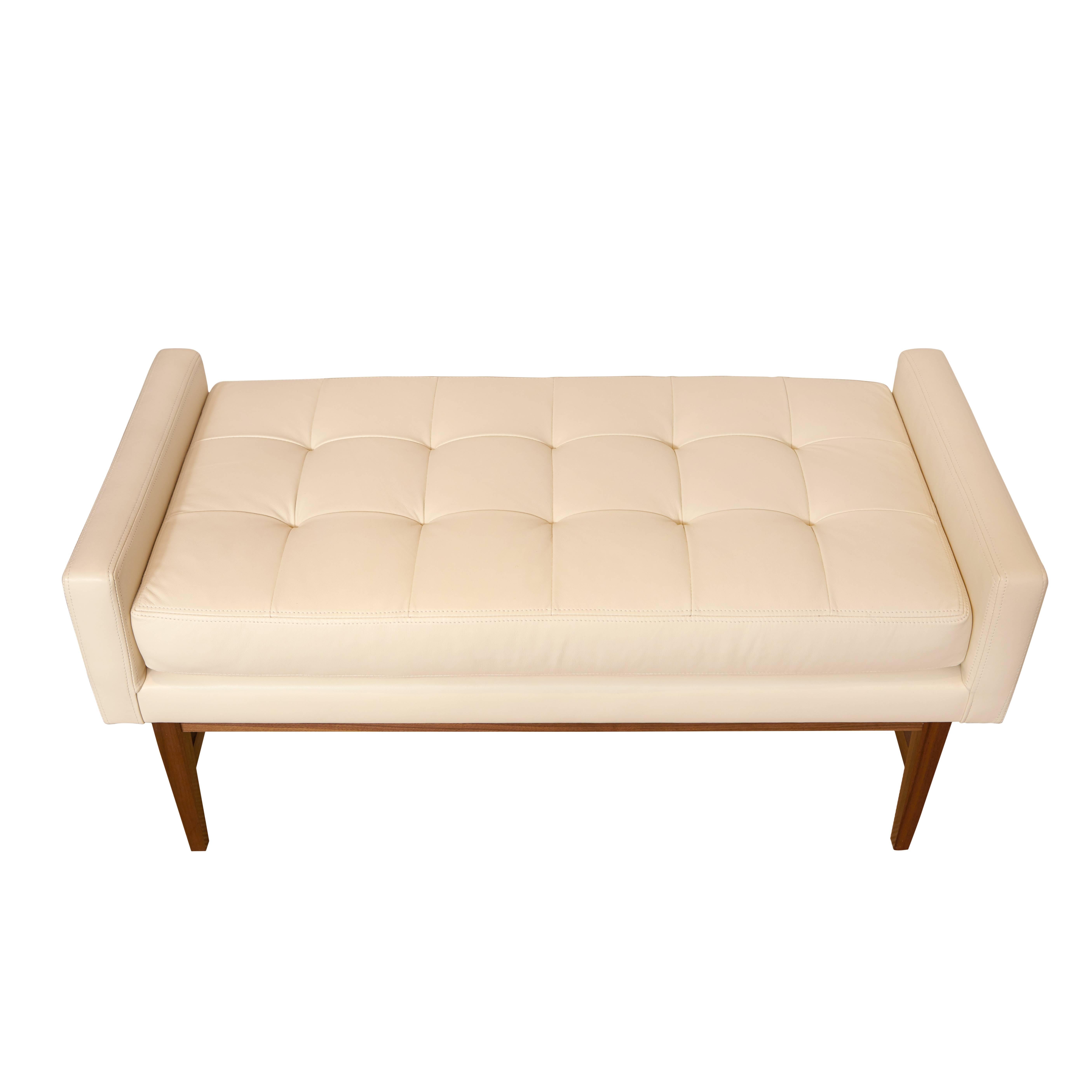 Mid-Century Modern Bailey Tufted Bench For Sale