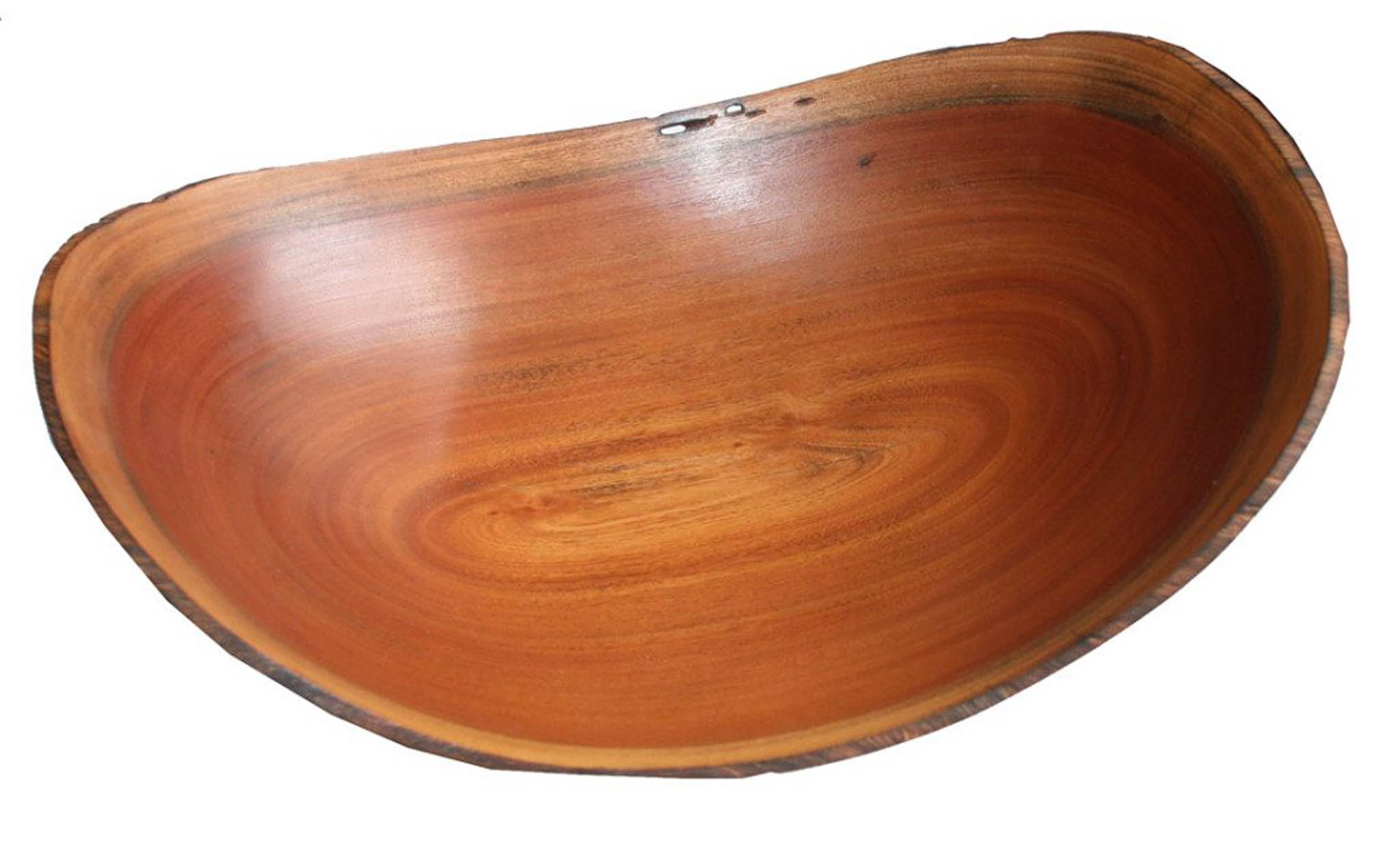 Brazilian Eucalyptus Wooden Carved Bowl 1